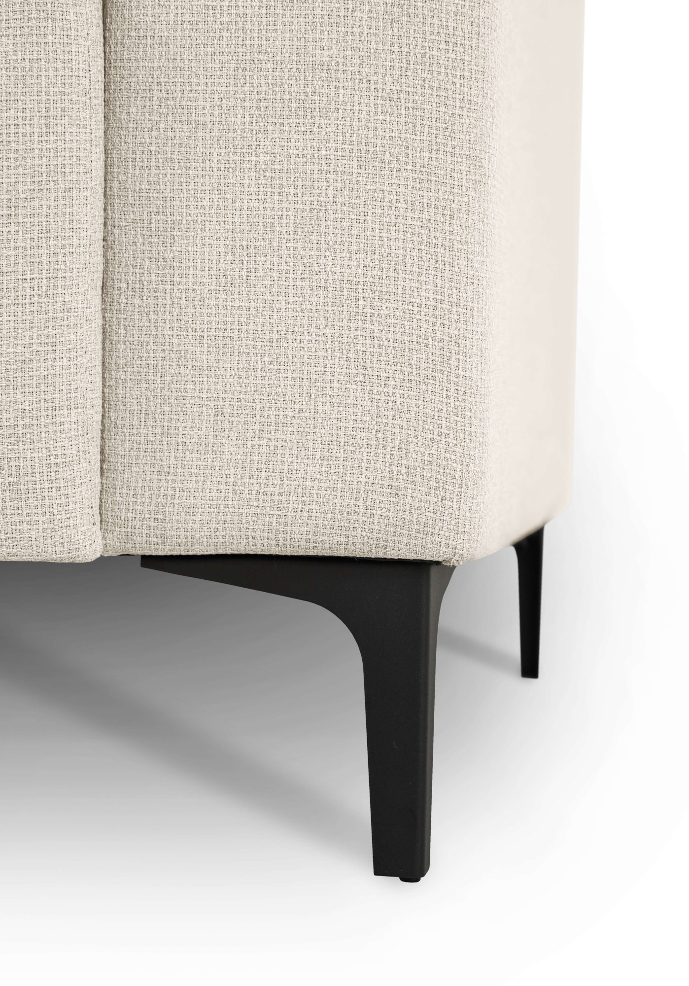 Home affaire Ecksofa »Tournon, L-Form, Breite 256 cm, Webstoff, Chenille«, Designsofa im nordischen Stil, Wellenunterfederung, Metallfüße