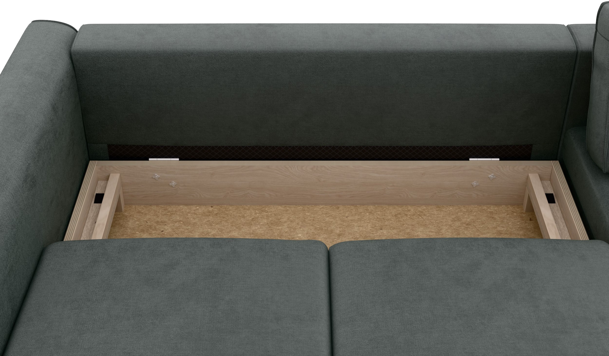 Home affaire Ecksofa »Booster Couch wahlweise mit Schlaffunktion und Bettkasten-auch in Cord«, Recamiere beidseitig montierbar, Sofa in L-Form, 232 cm