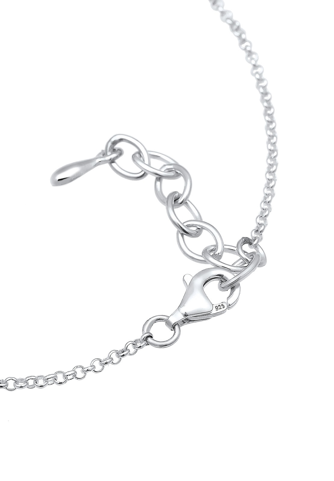 Elli Fußkette »Fußschmuck Solitär Sommer Kristalle 925 Silber«
