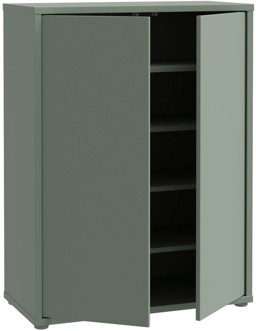 FORTE Schuhschrank »Alice Springs«, (B/H/T 74,5/99,1/34,9 cm), Stauraumschrank, Mehrzweckschrank, grifflose Front, Push to open