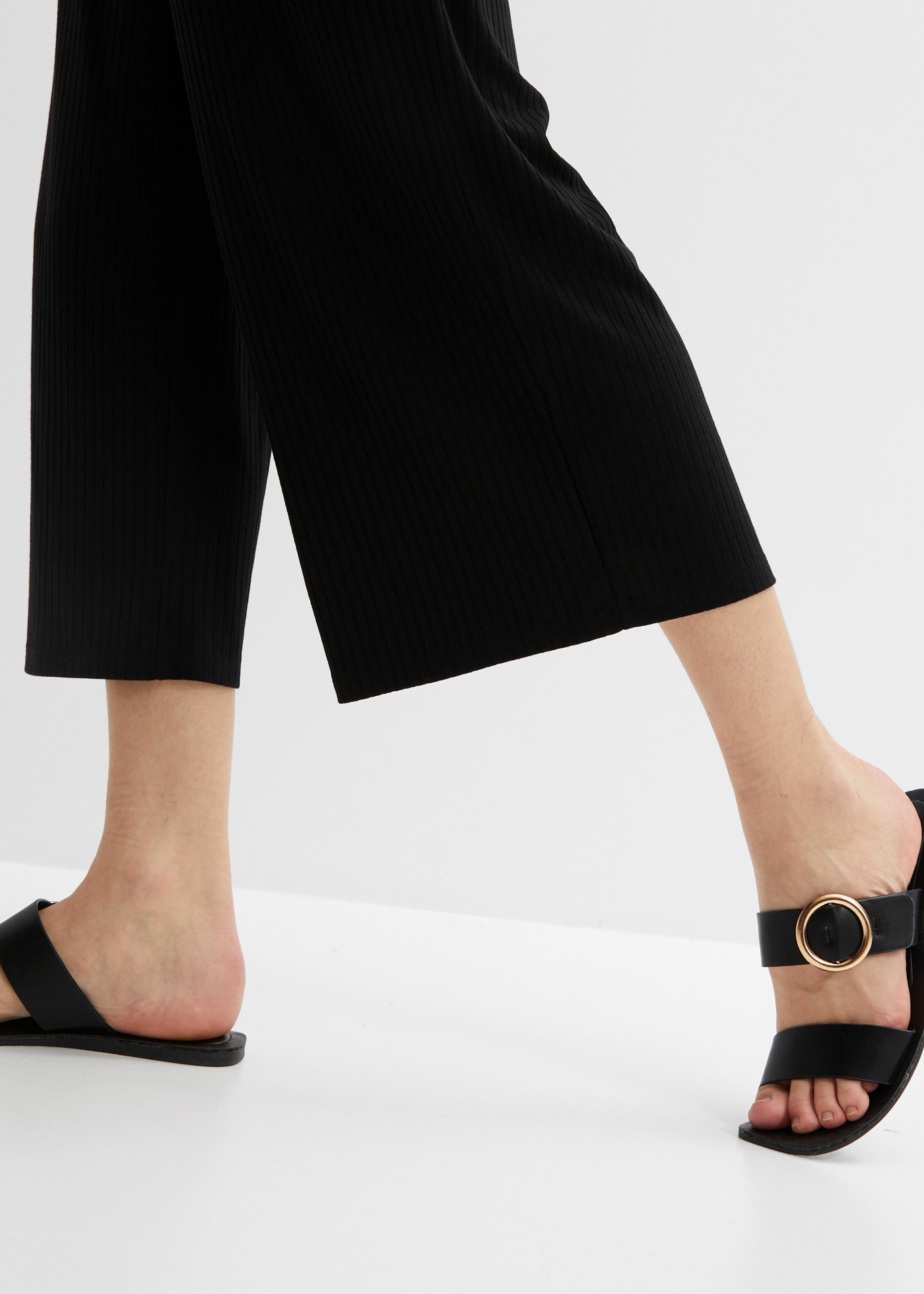 bonprix Jerseyhose »Jersey-Hose aus Rippe mit Bequembund«  Jersey-Hose aus Rippe mit Bequembund