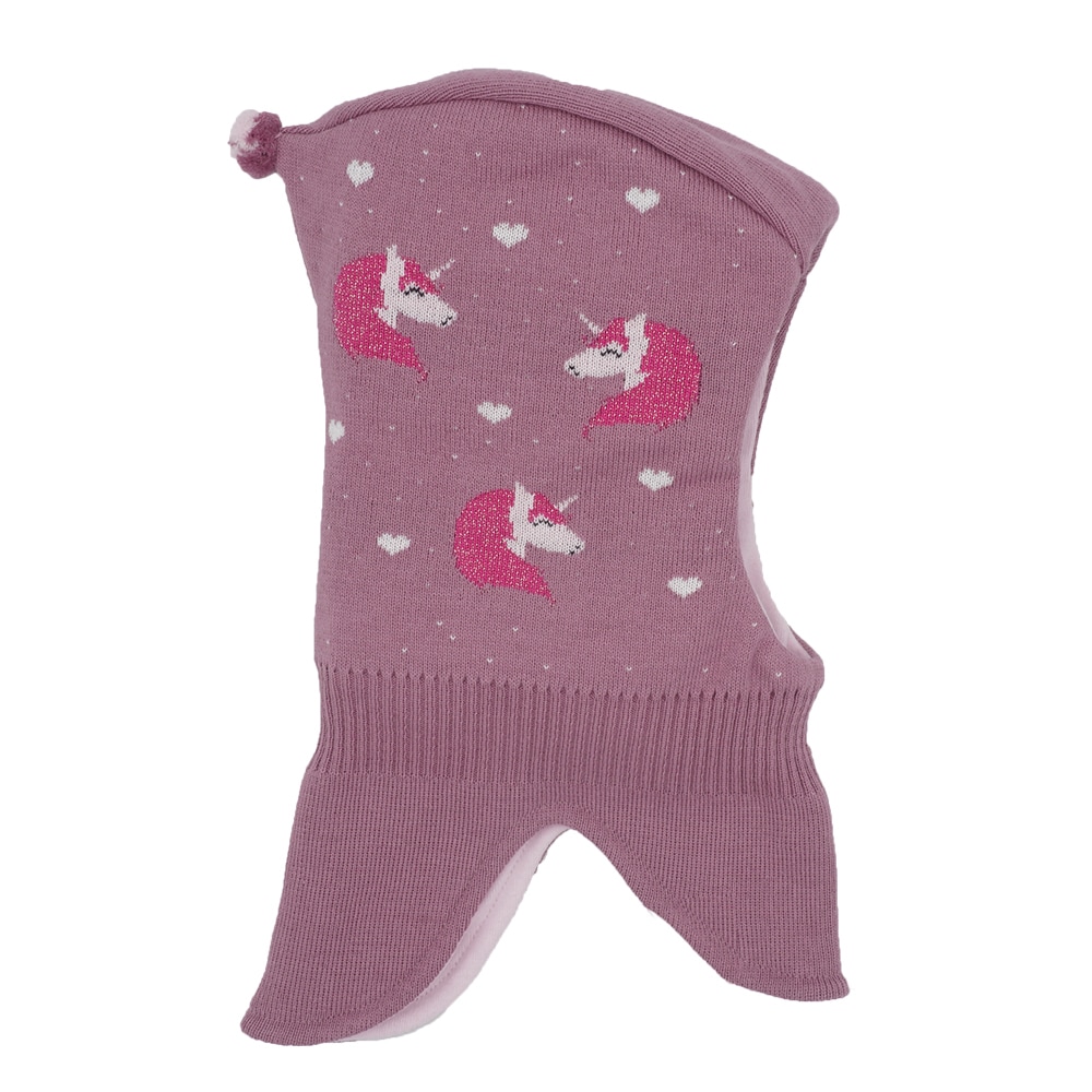 MAXIMO Schlupfmütze Baumwolle, gefüttert, im Einhorn-Design, verlängertes Halsteil