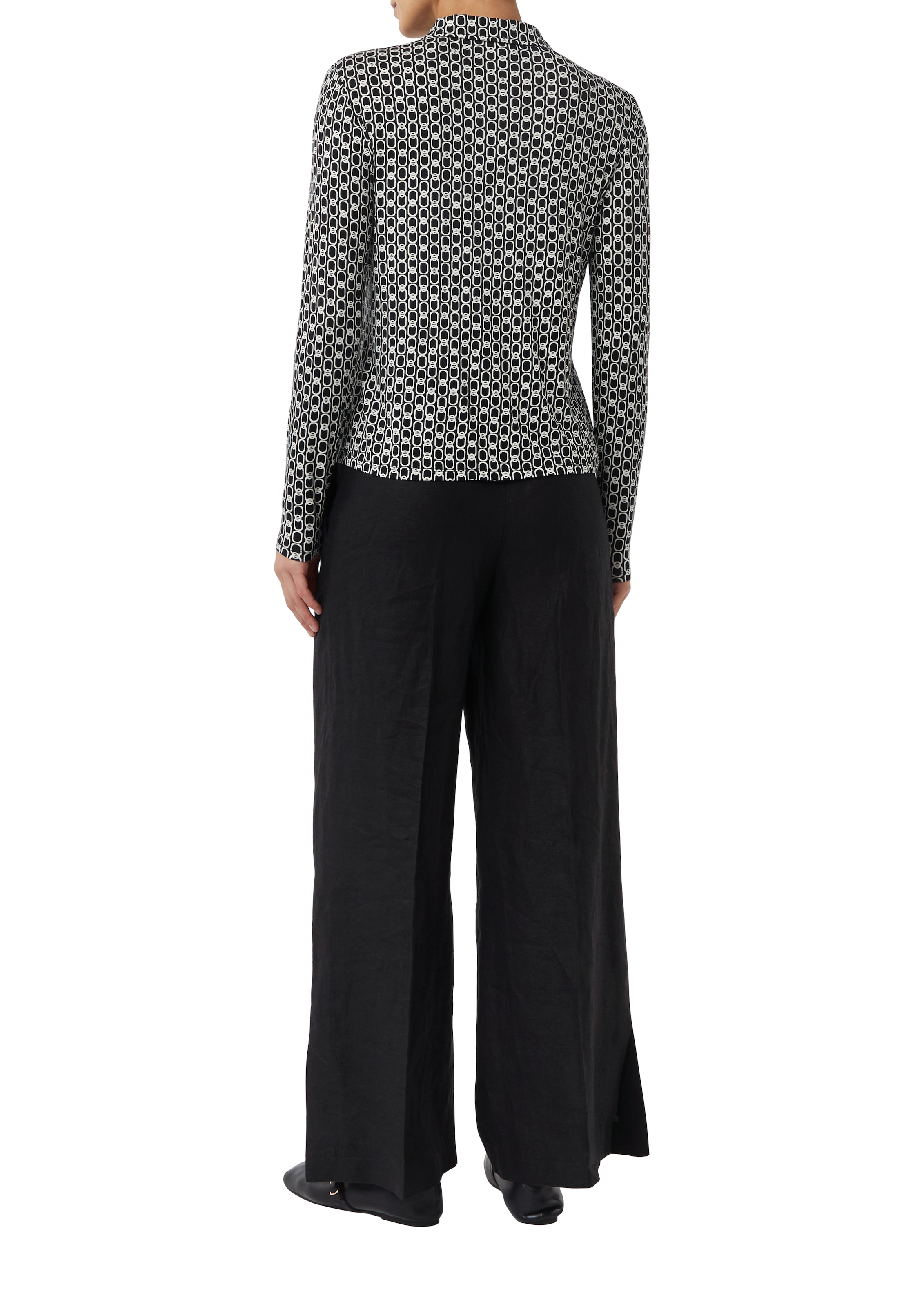 Comma Hemdbluse mit All-Over Print