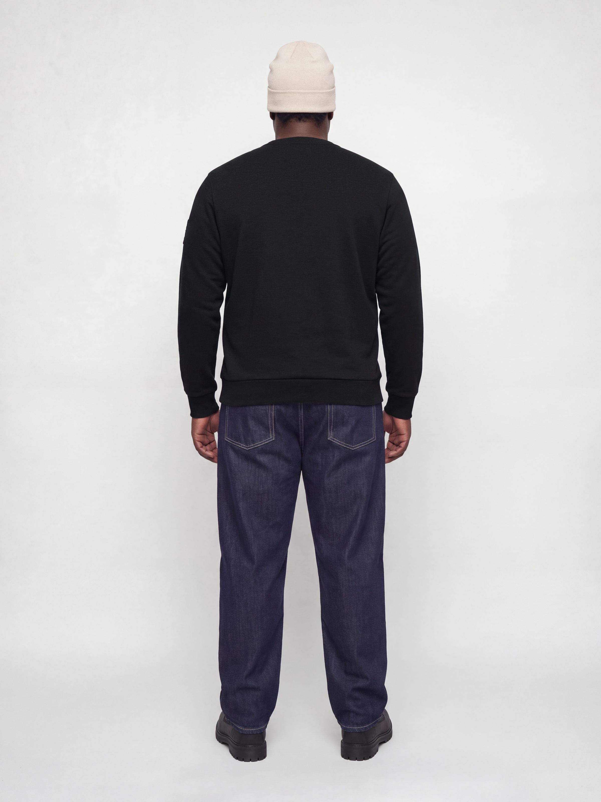 Jack & Jones PlusSize Sweatshirt »JJCLEVELAND SWEAT CREW NECK PLS«, Materialmix, regular fit
