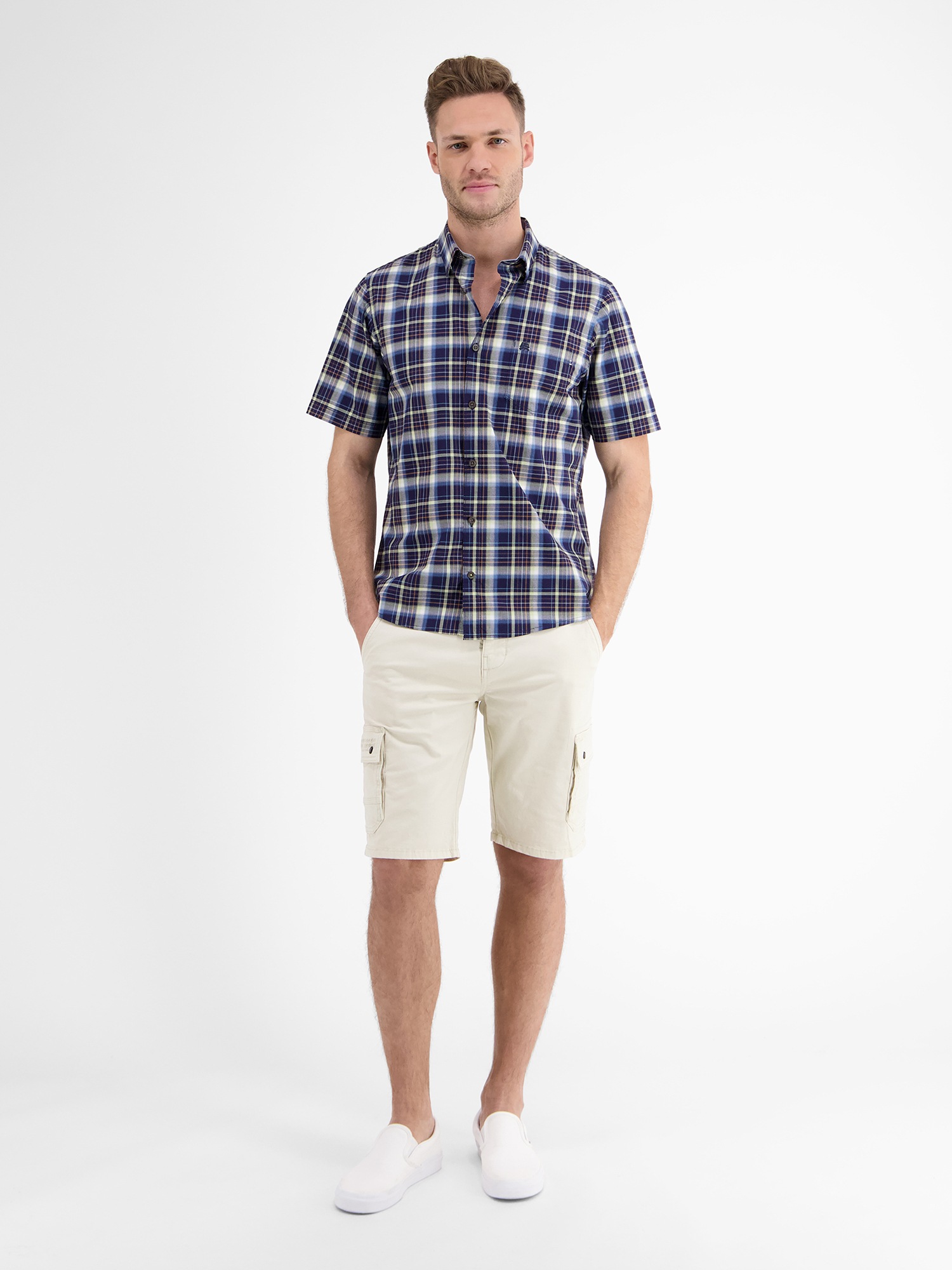 LERROS Kurzarmhemd »LERROS Halbarmhemd *Poplin Check*«