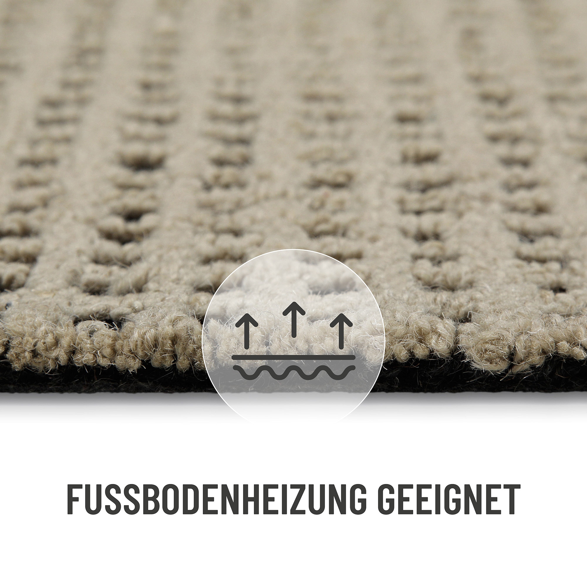 Wecon home Teppich »Hamptons TWENTYNINE«, rechteckig, 10 mm Höhe, Läufer, Kurzflor, Wohnzimmer, Schlafzimmer, elegant, robust, Karo