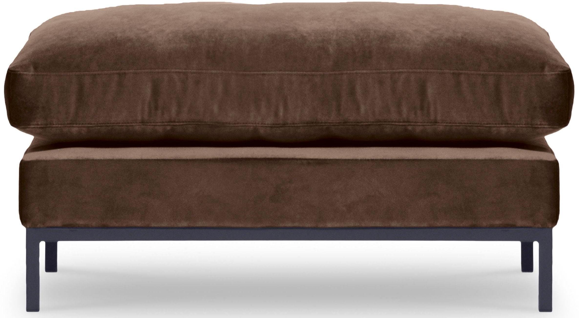 andas Hocker »Welland« in Knautsch-Optik mit Metallfüßen