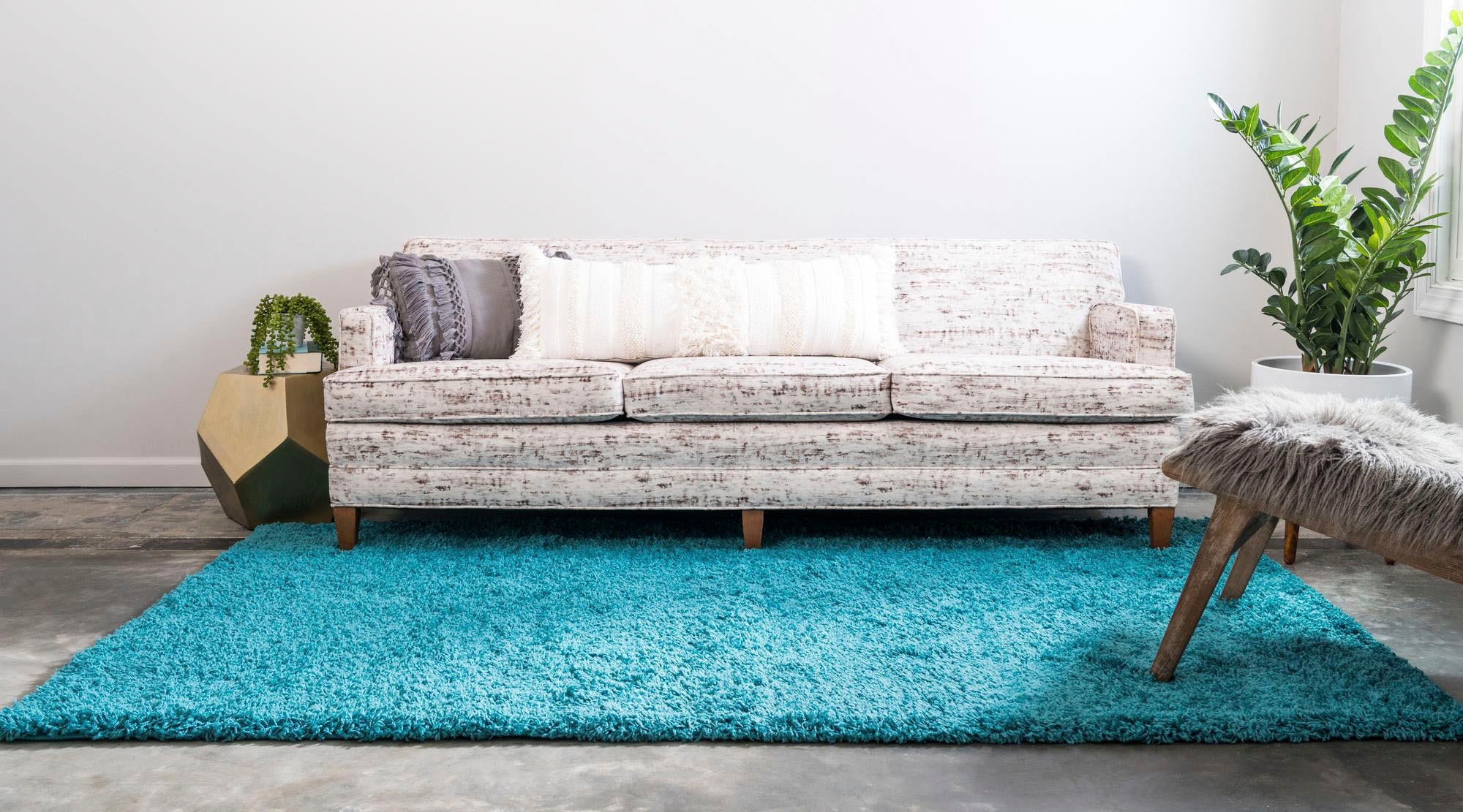 Myflair Möbel & Accessoires Hochflor-Teppich »Shaggy Shag, LAGERRÄUMUNG!«, rechteckig, 38 mm Höhe, gewebt, Uni Farben, ideal im Wohnzimmer & Schlafzimmer