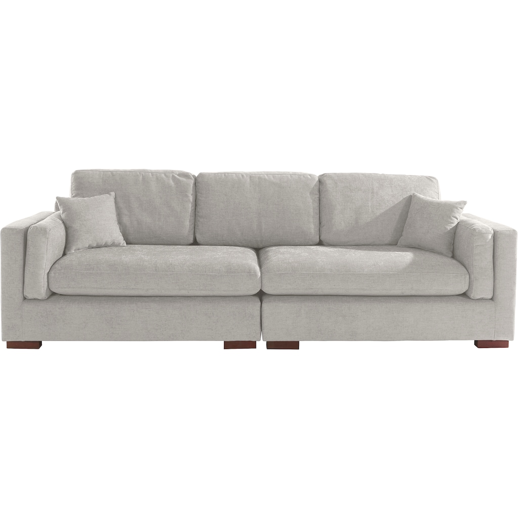 Home affaire Big-Sofa »Fresh Pond«, in vielen Bezugsqualitäten und Farben, B/T/H: 290/96/95 cm