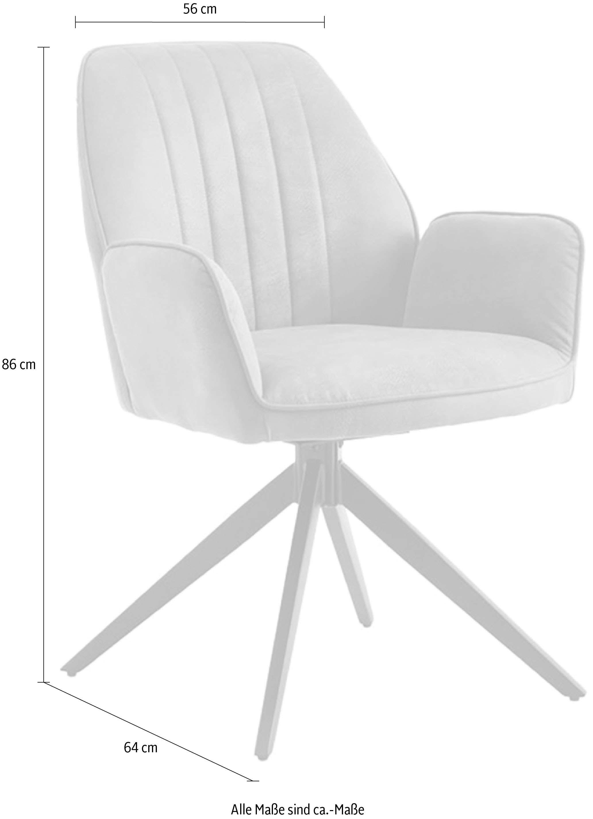 Home affaire Stuhl »Pollenca«, (Set), 2 St., Microfaser, tolle Optik