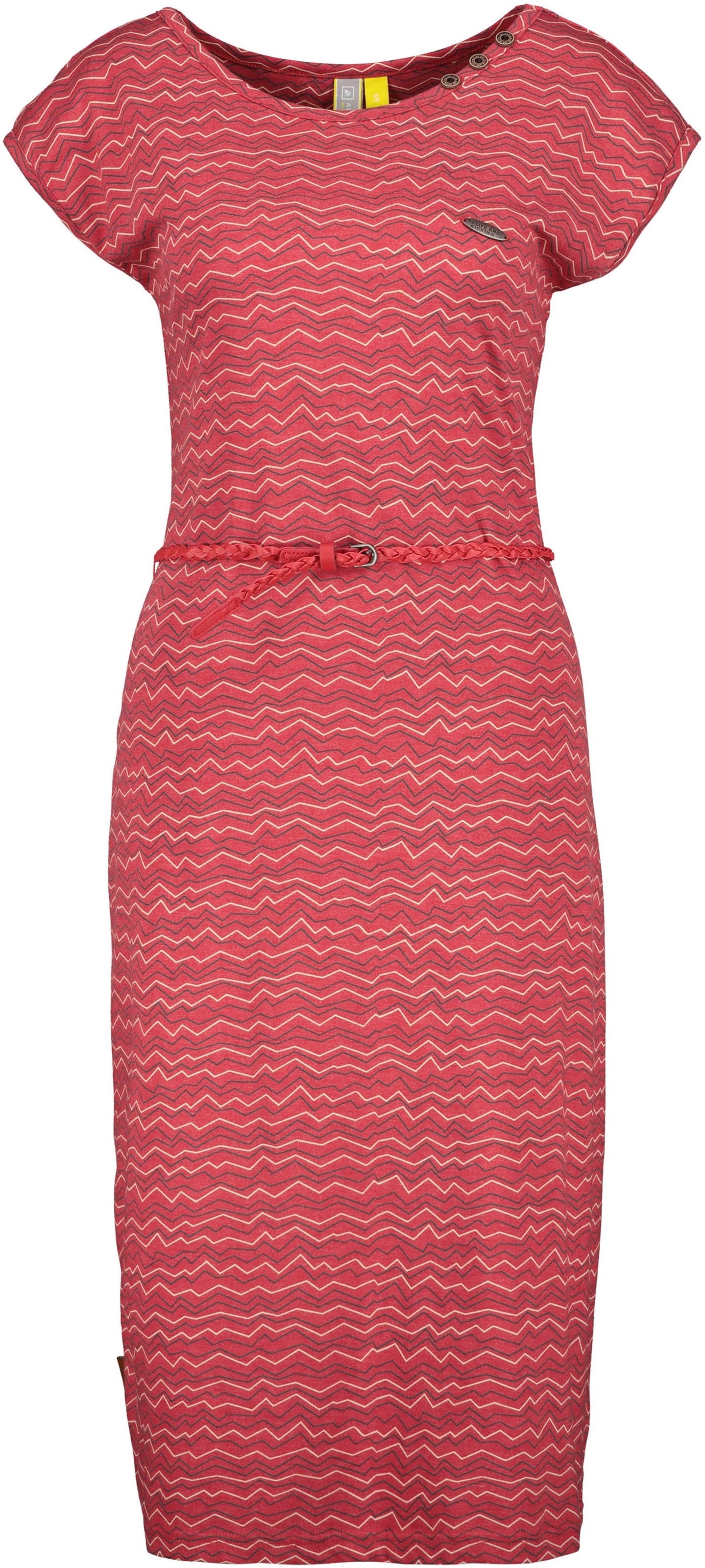 Alife & Kickin Sommerkleid »MelliAK«, knielanges Streifenkleid mit kleinem Gürtel