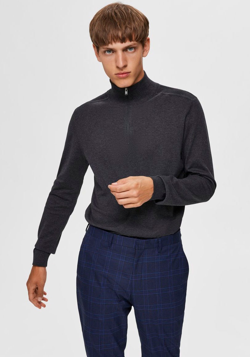 SELECTED HOMME Troyer »SLHBERG HALF ZIP CARDIGAN NOOS«