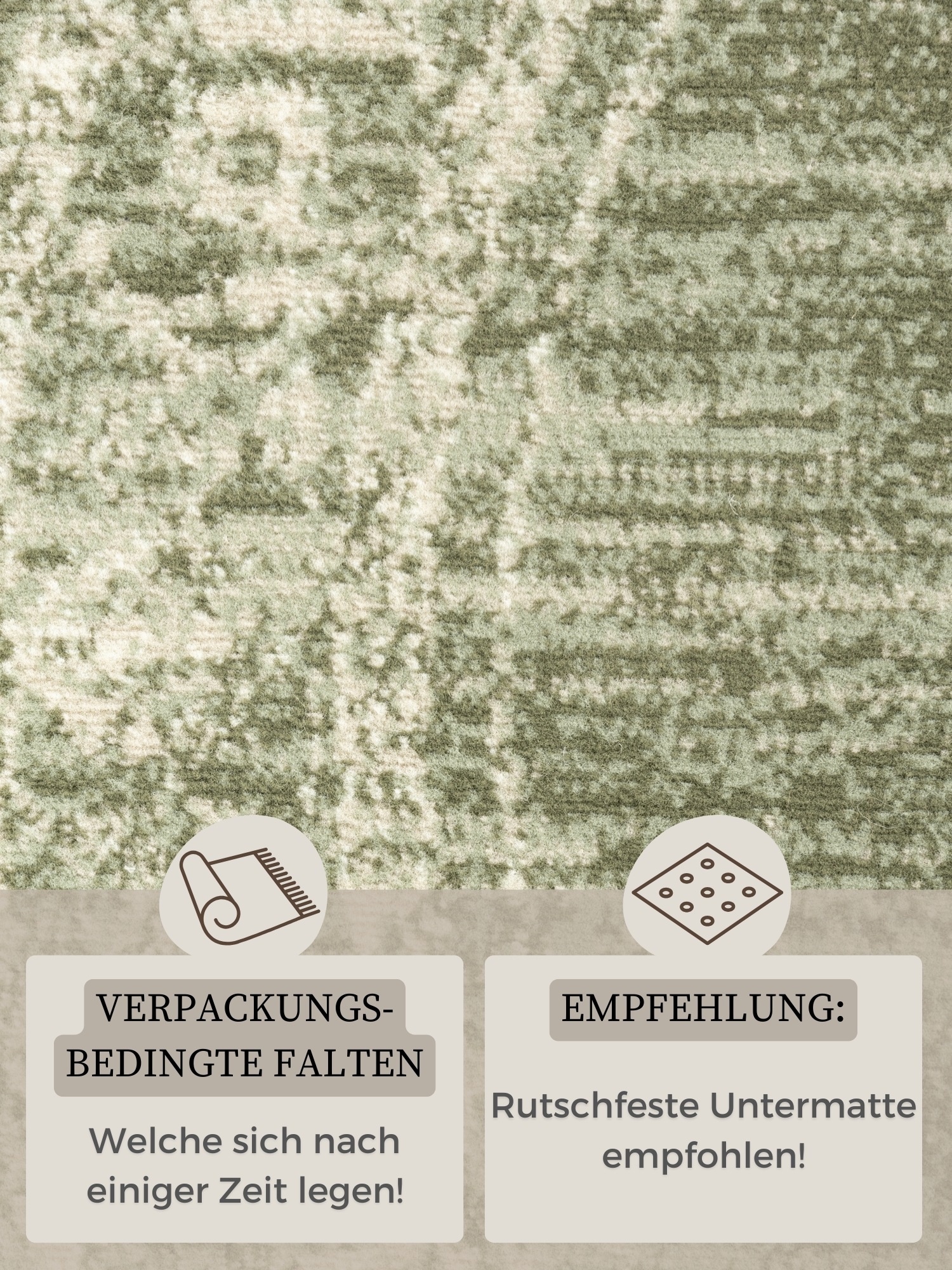 HANSE Home Teppich »Lydia«, rund, 9 mm Höhe, Wohnzimmer, Schlafzimmer, Flur, Kurzflor, orientalisch, Vintage, weich