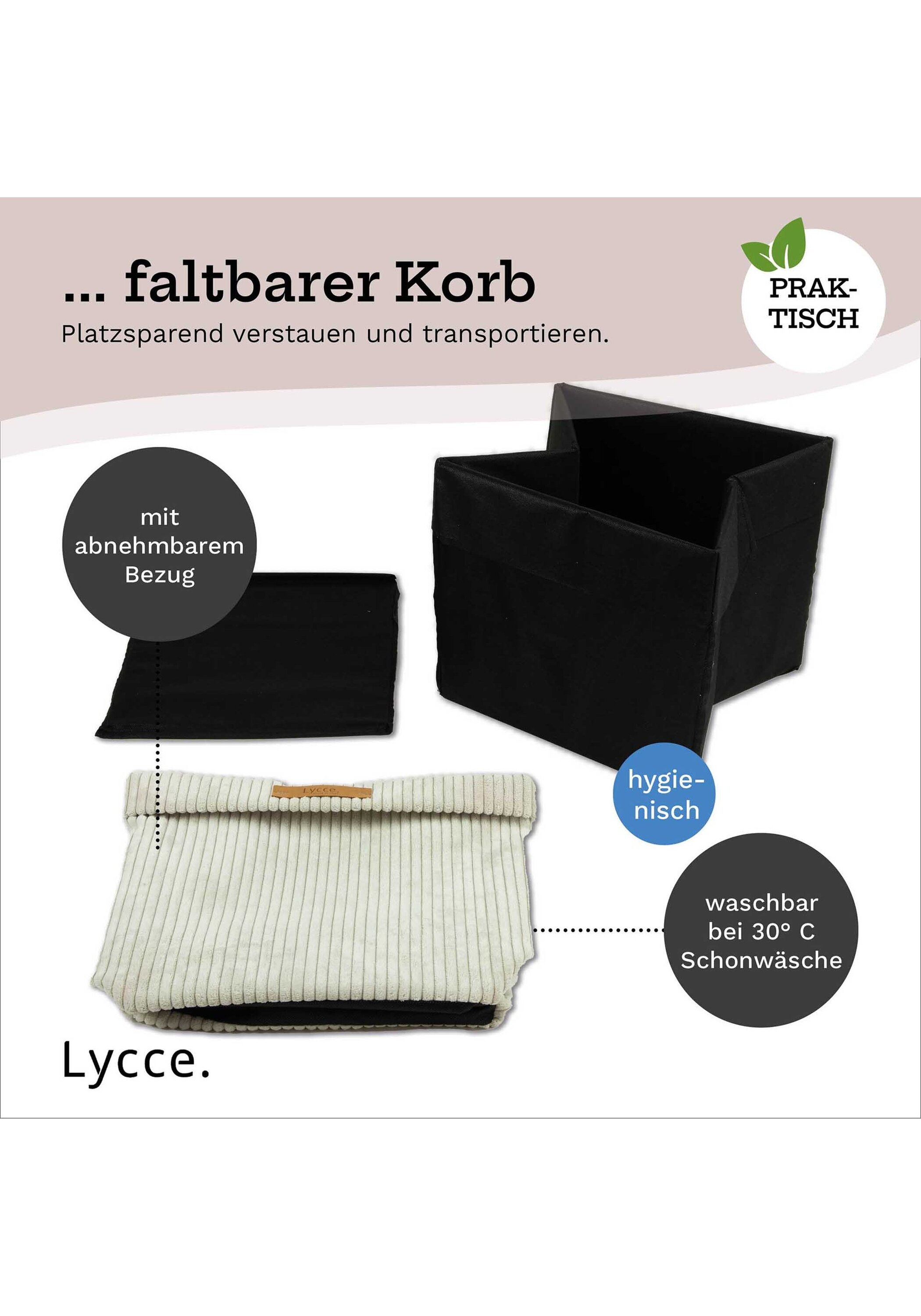 Lycce Aufbewahrungsbox »Aufbewahrungskorb Faltbare Aufbewahrungsbox Cord 4P 4er Pack«