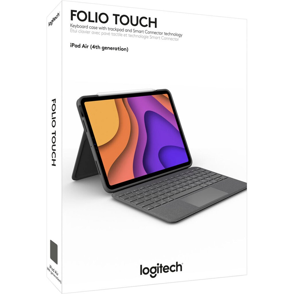 Logitech iPad-Tastatur »Folio Touch iPad Hülle«, (Touchpad)