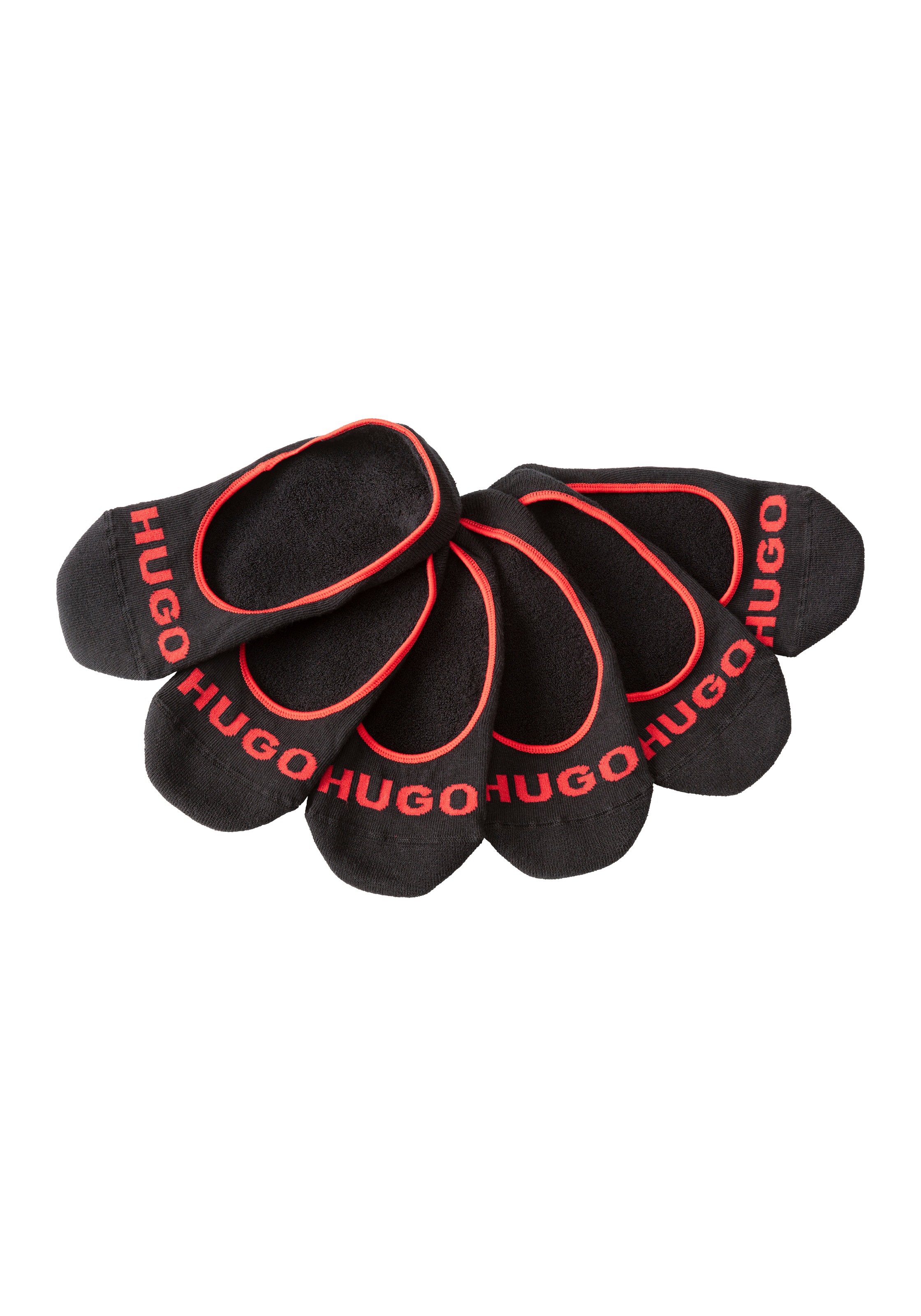 Hugo Underwear Füßlinge »3P SL PLUSH LOGO CC« Packung in schwarz, Größe 43-44