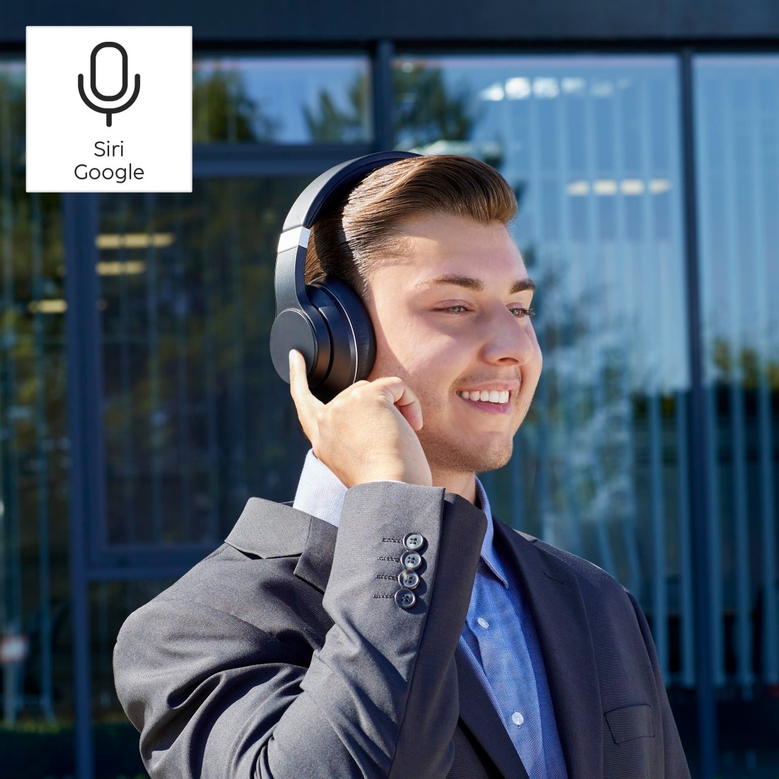 Hama Bluetooth-Kopfhörer 20h für (ANC)-Sprachsteuerung-integrierte bei Cancelling »Bluetooth-Kopfhörer Akku«, Musik-Freisprechfunktion Cancelling, Voyage“, OTTO und Noise Active bis „Passion Noise jetzt Anrufe Steuerung