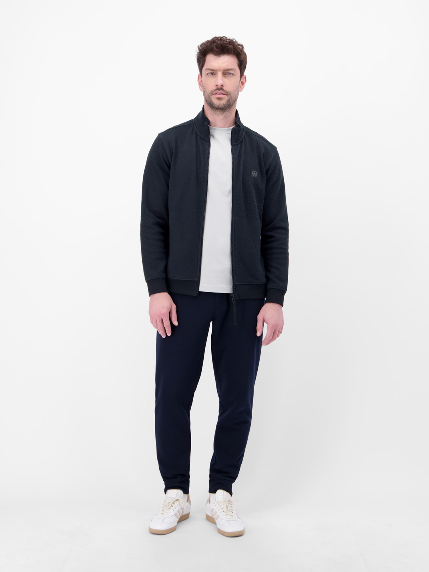 LERROS Sweatjacke »Sweatjacke aus flexiblem Baumwollmischgewebe«