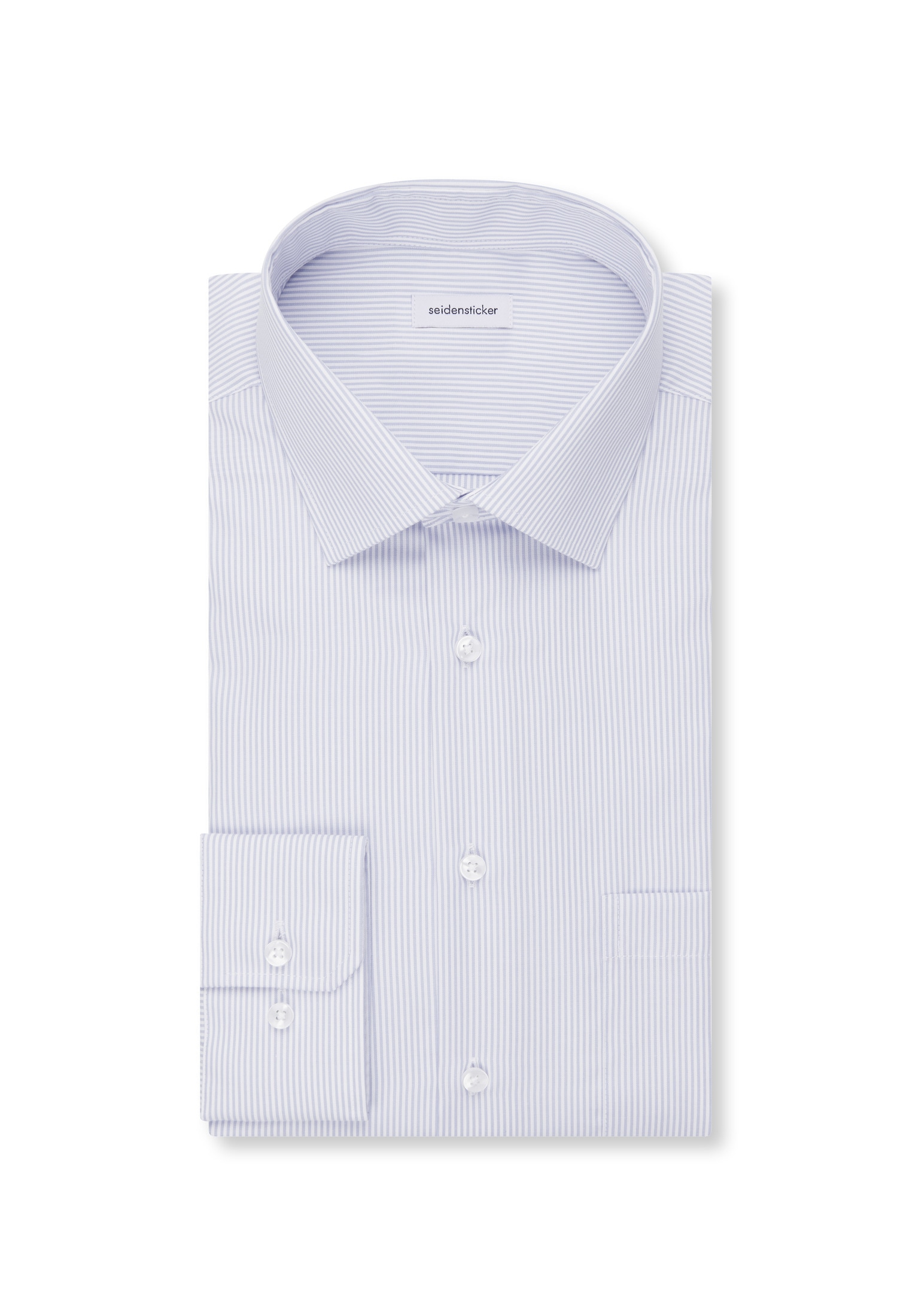 seidensticker Businesshemd »Schwarze Rose« Regular 1/1 Kentkragen Gestreift