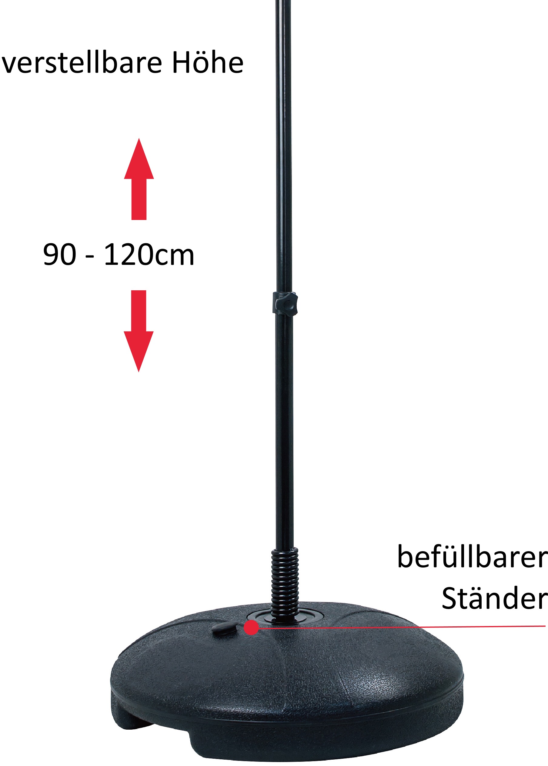 L.A. Sports Punchingball »Stand-Boxsack höhenverstellbar«, (Set, mit Boxhandschuhen)