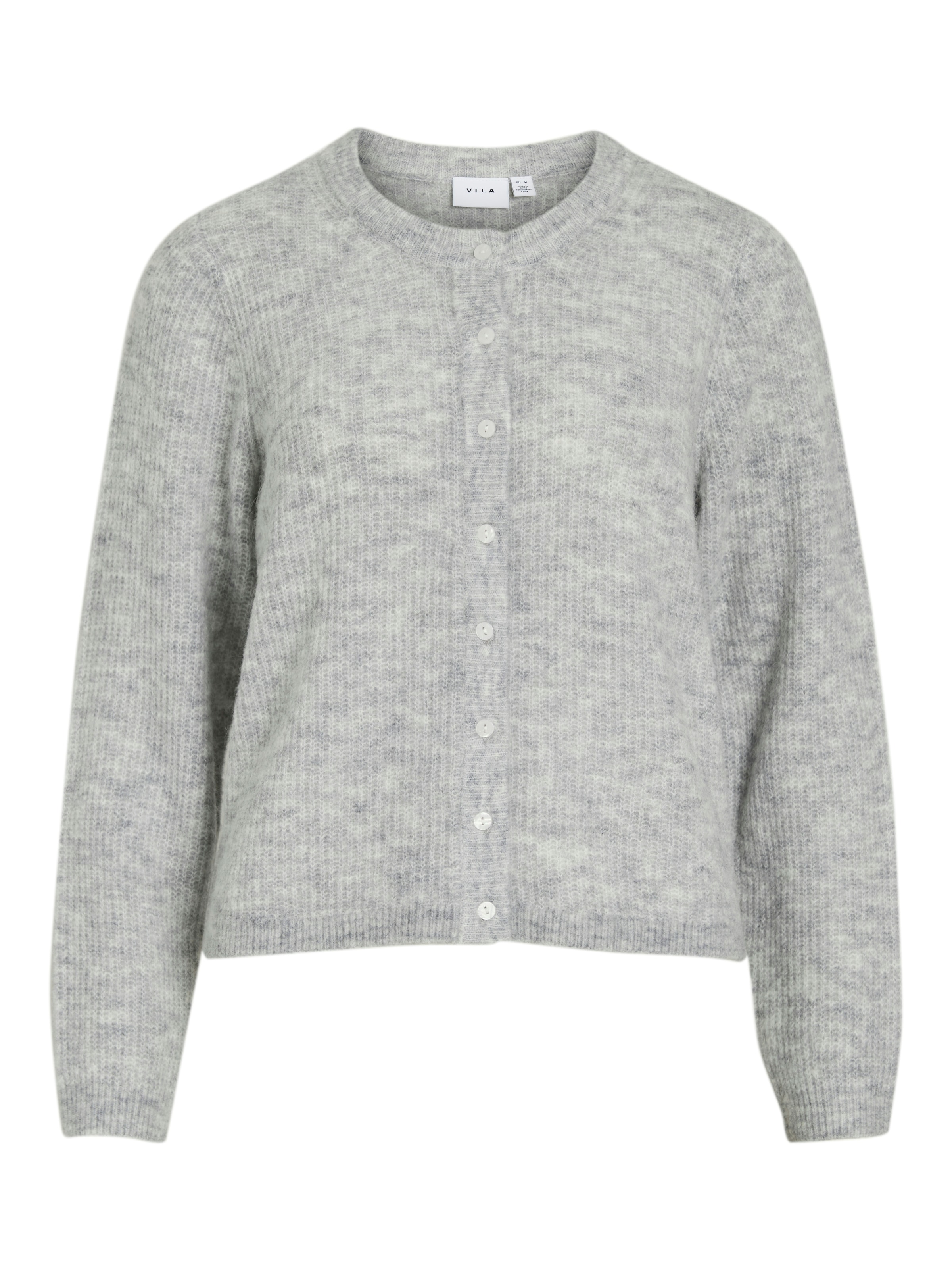 Vila Strickjacke »VILORY O-NECK L/S KNIT CARDIGAN-NOOS« Materialmix, regular fit