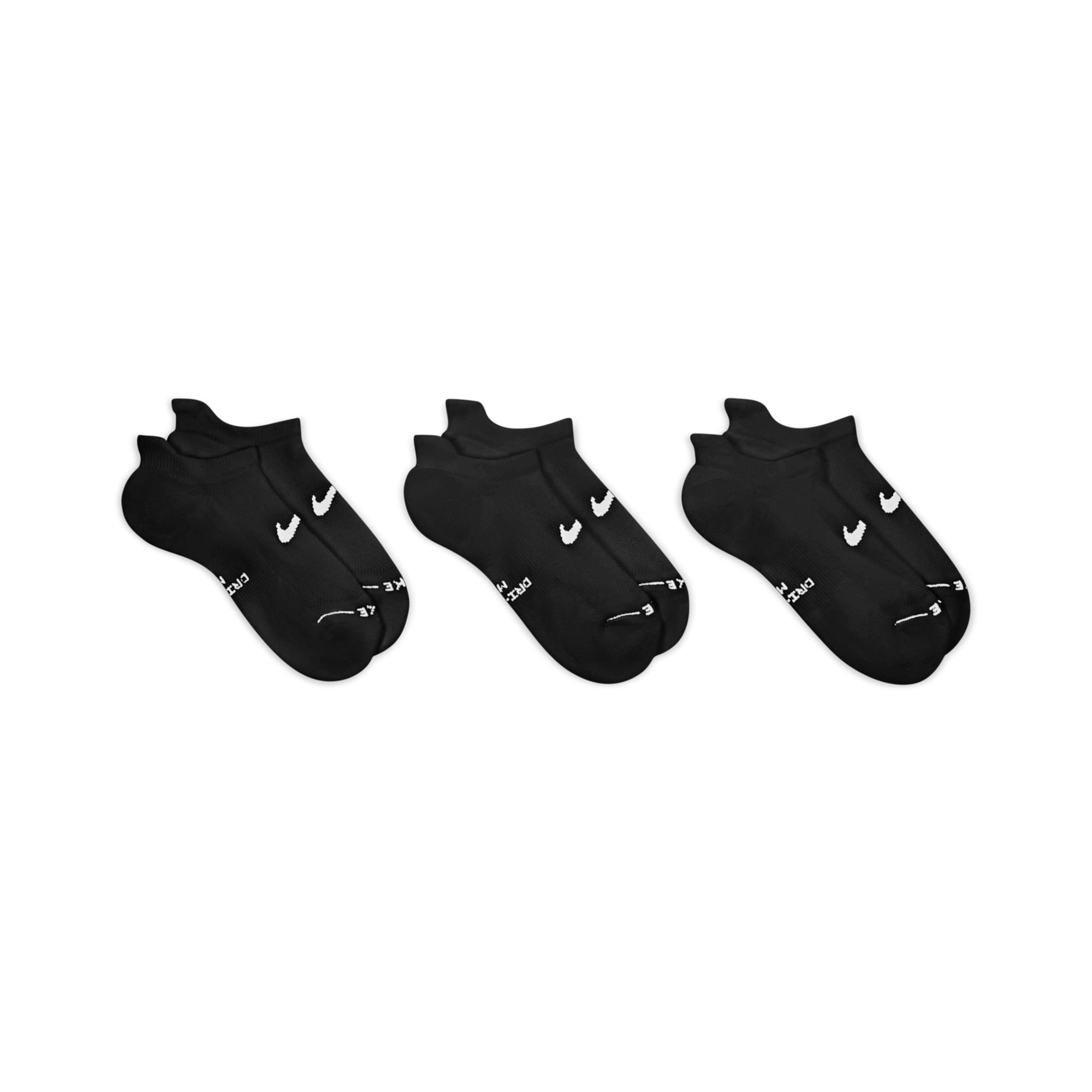 Nike Sportsocken »U NK ED ELVD NS 3P - 144« mit elastischer Passform, aus Baumwolle, Polyester und Elasthan