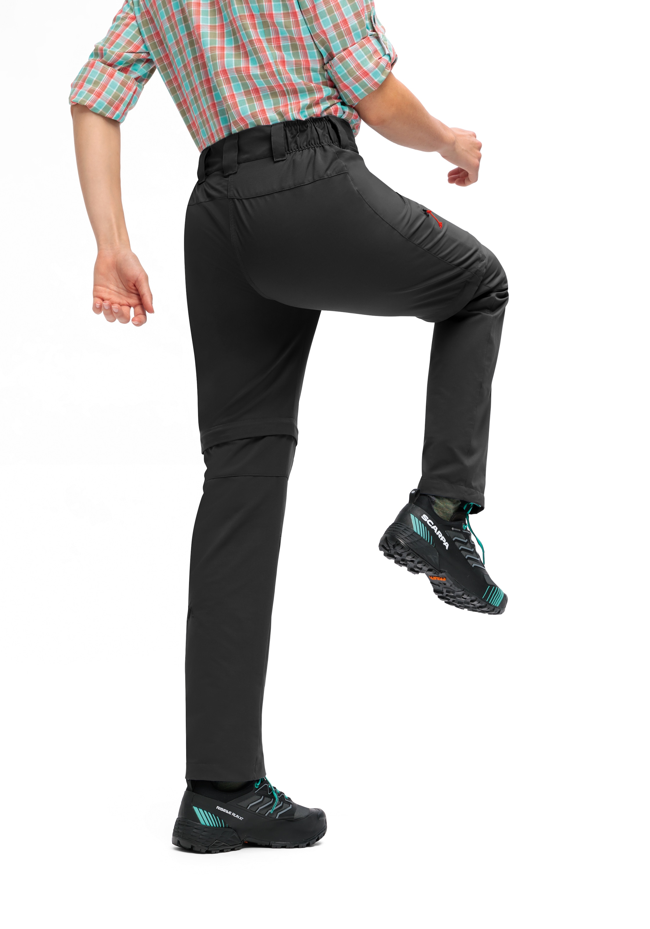 Maier Sports Outdoorhose »Nata Zip Loop«, Damen Wanderhose, Zip-Off Funktionshose, 3 Taschen, Regular Fit
