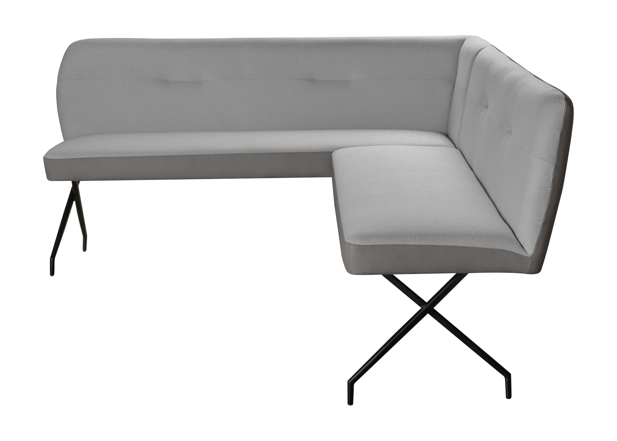 OTTO home Eckbankgruppe »Bruna Essecke, Sitzgruppe, Eckbankgruppe, Küchenbankgruppe« Set, 4tlg, 4 tlg. tlg. Stuhl: 360° drehbar (Rückst.), 2-Stoff-Design. Wellenfederung Eckbank