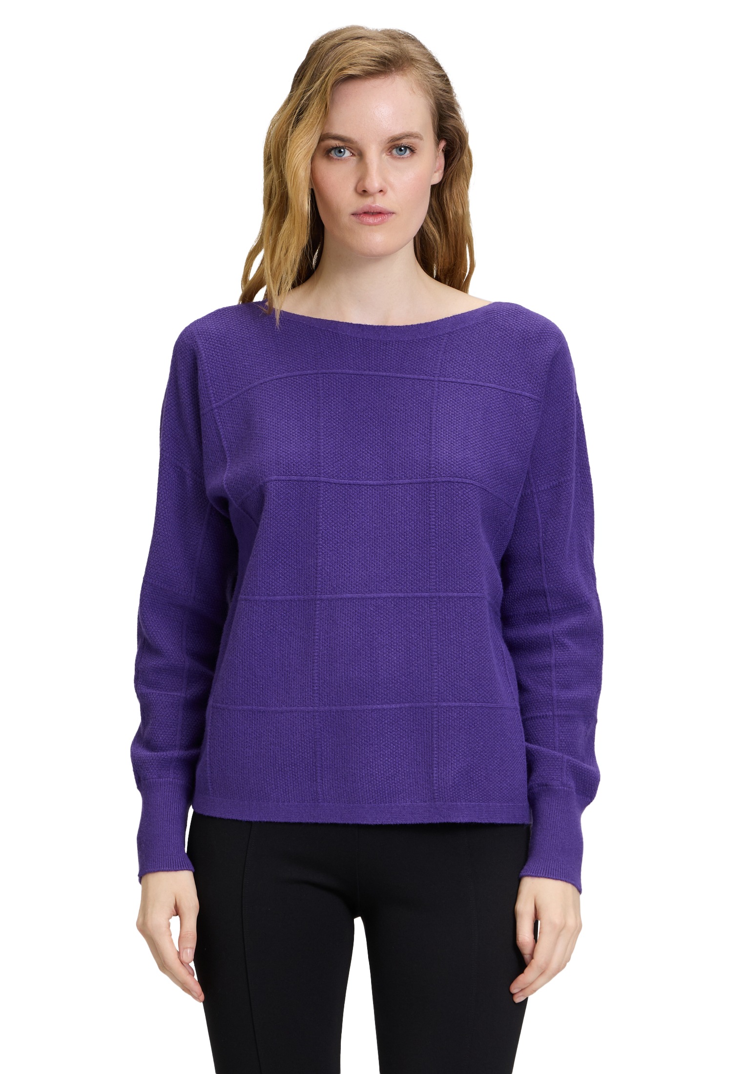Betty Barclay Rundhalspullover »Feinstrickpullover kariert«