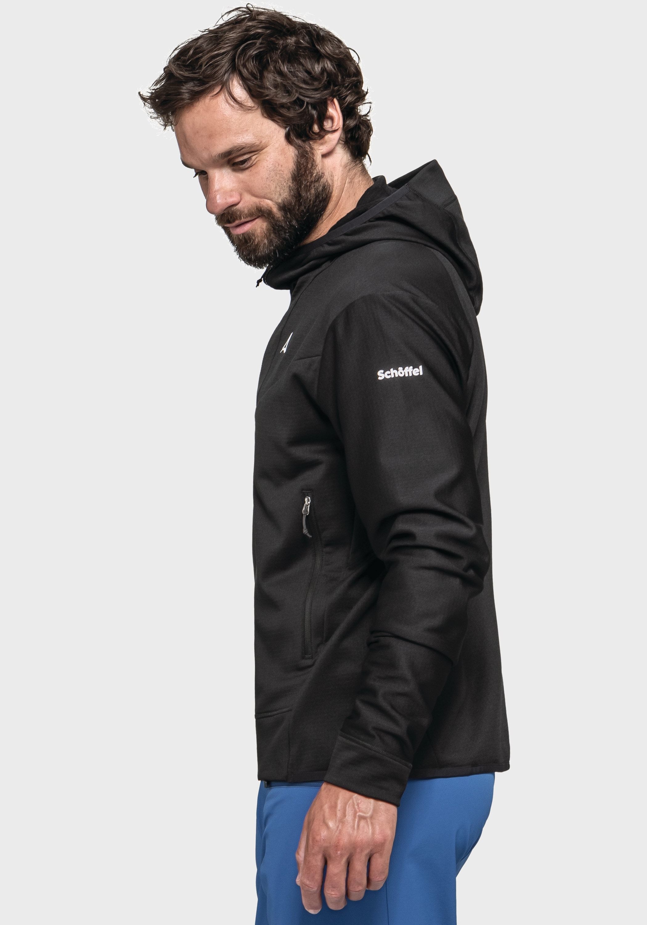 Schöffel Fleecejacke »Mountain Fleece Hoody Style Blaueis MNS«, mit Kapuze
