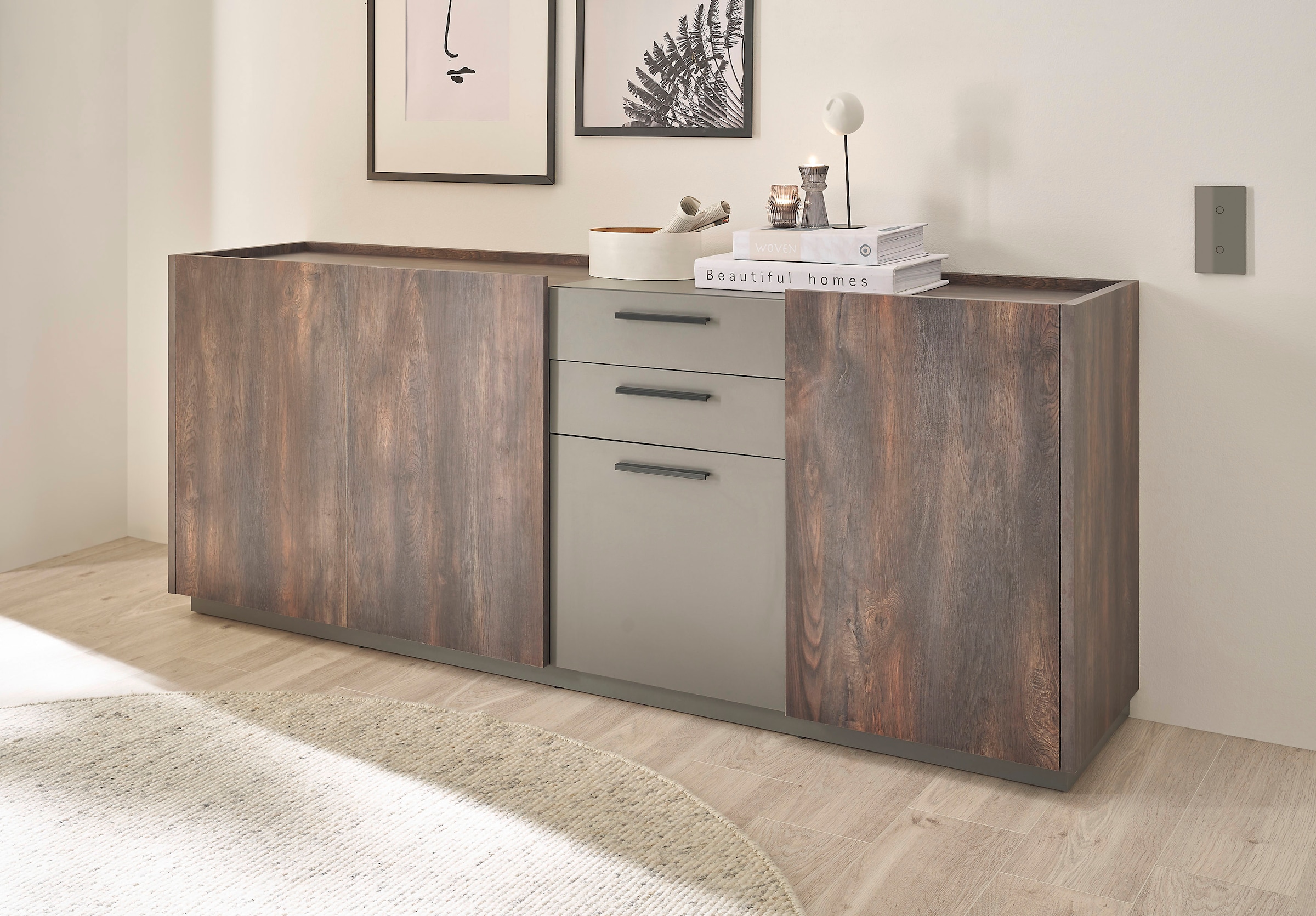 Sideboard »LARGO«, Soft-Close-Funktion, Breite ca. 200 cm