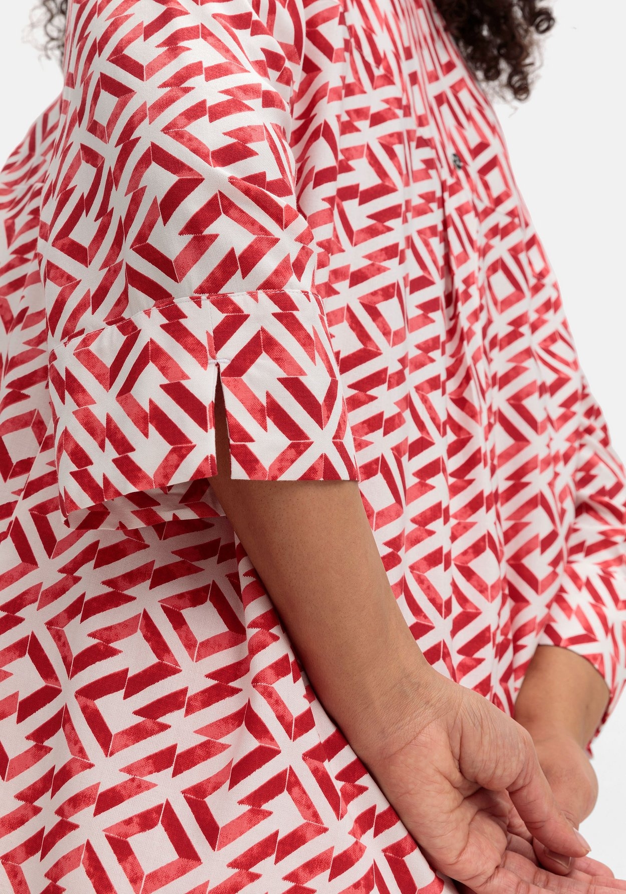 Sheego Tunika »3/4-Arm-Tunika mit Faltendetails und Grafikprint«
