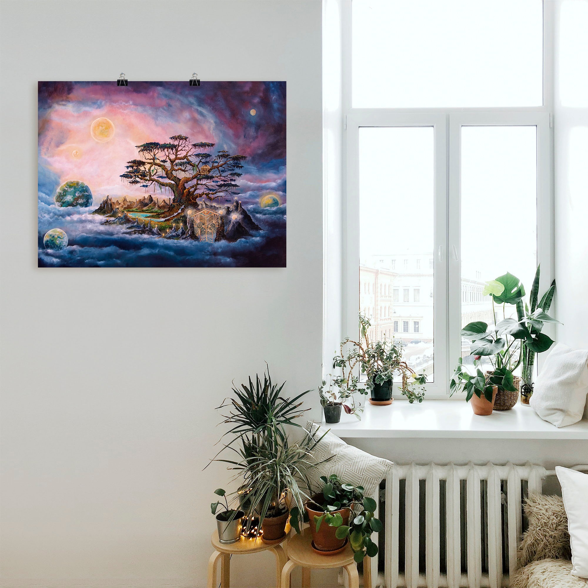 Artland Wandbild »Der Weltenwächter«, klassische Fantasie, (1 St.), als Leinwandbild, Poster in verschied. Größen