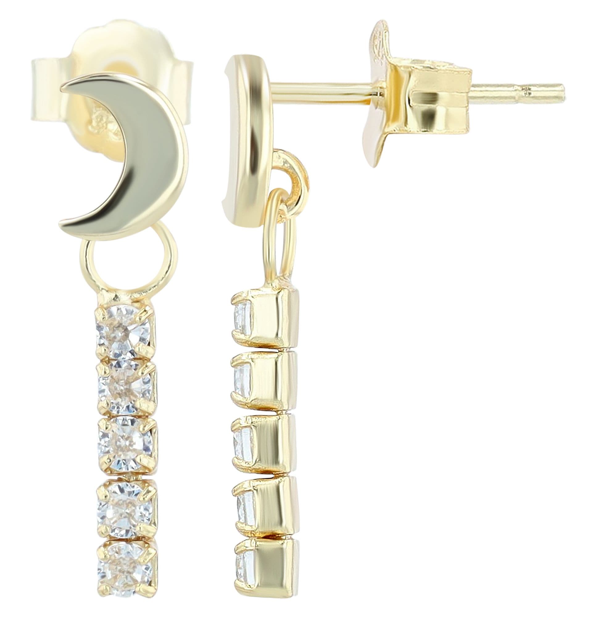 Adelia´s Kettenanhänger »Damen Anhänger ¿ Mond Anhänger aus 925 Silber«