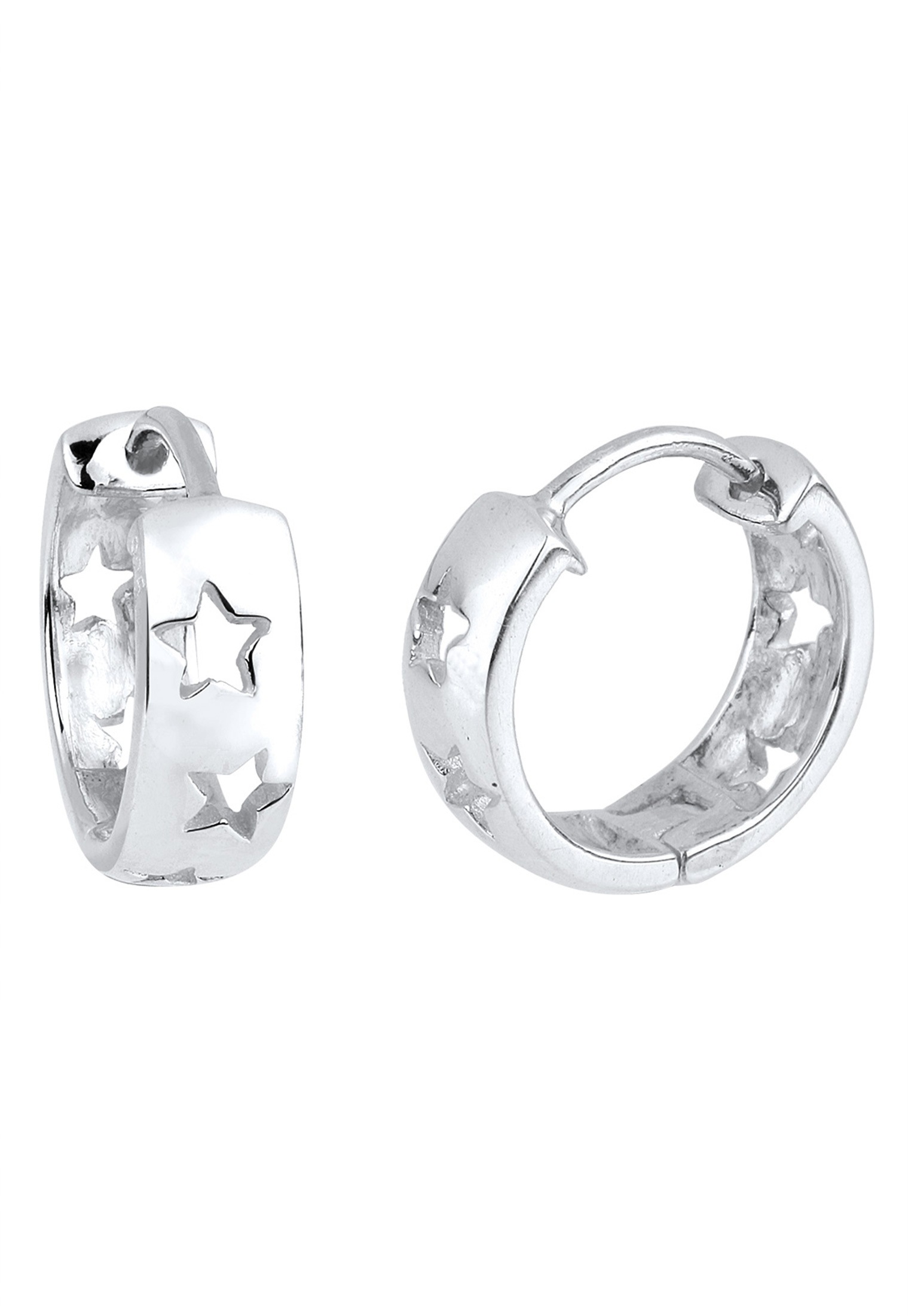 Elli Paar Creolen »Ohrringe Creolen Sterne Astro Trend 925 Silber«