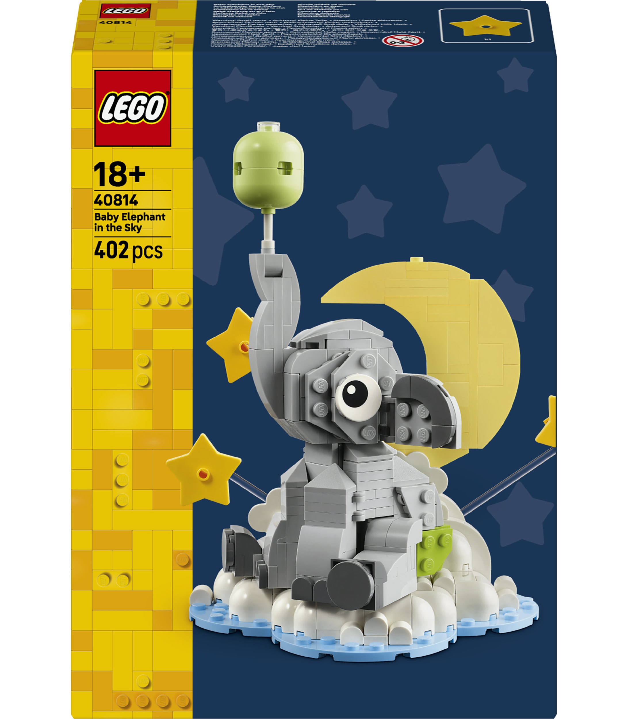 LEGO® Konstruktionsspielsteine »Schwebender Baby-Elefant (40814), LEGO Iconic« Made in Europe