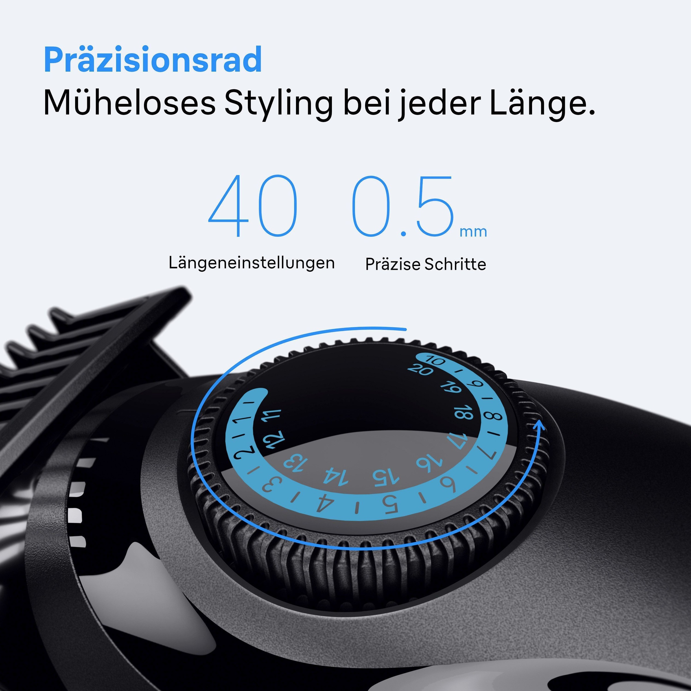 Braun Haarschneider »Barttrimmer Series 3 BT3520« ultrascharfe Klinge, 50 Min Akkulaufzeit, 40 Längeneinstellungen