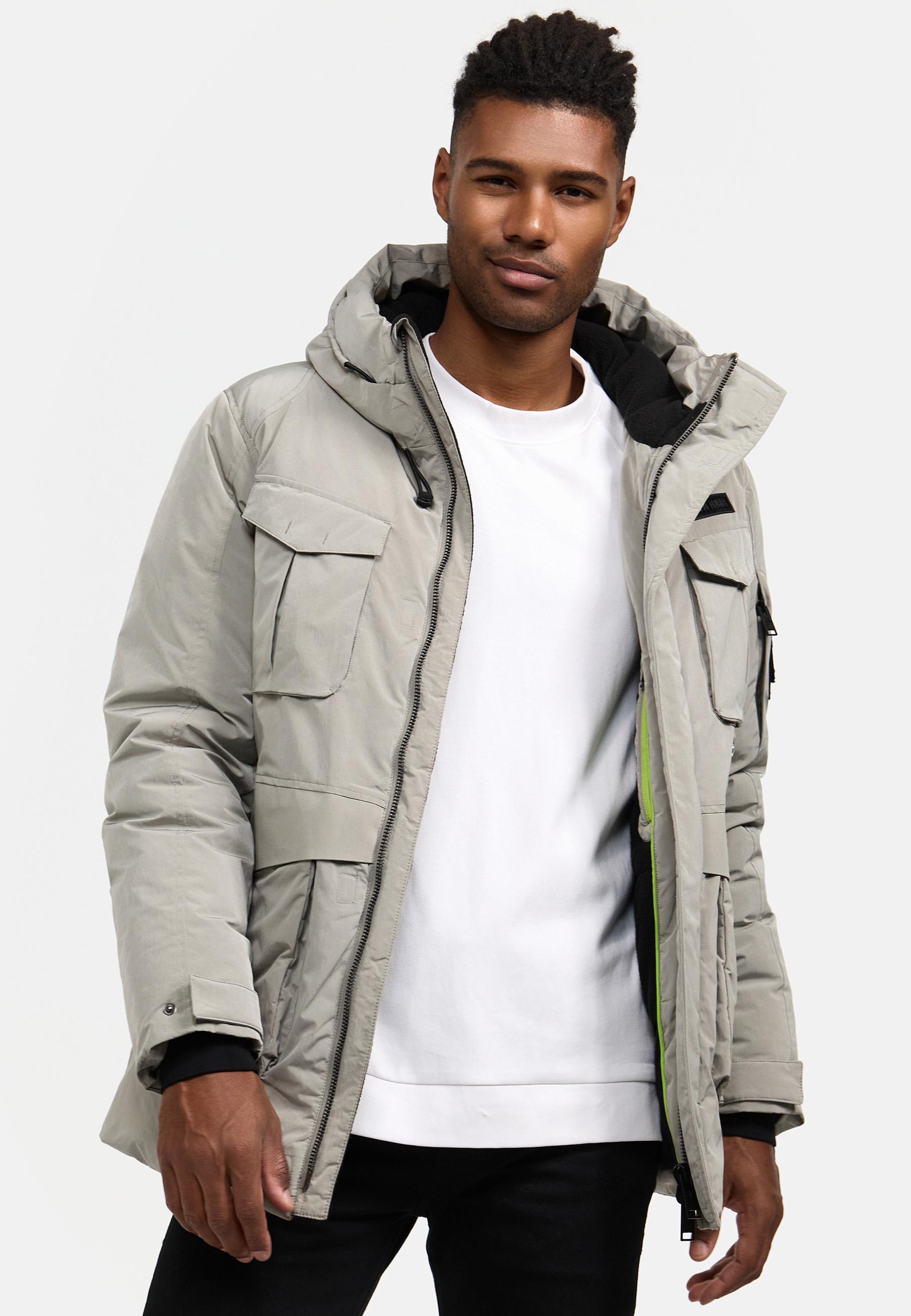 Stone Harbour Winterjacke »Winterjacke Edriik XX«, mit Kapuze, Warm gefütterte kurze Herren Jacke für den Winter