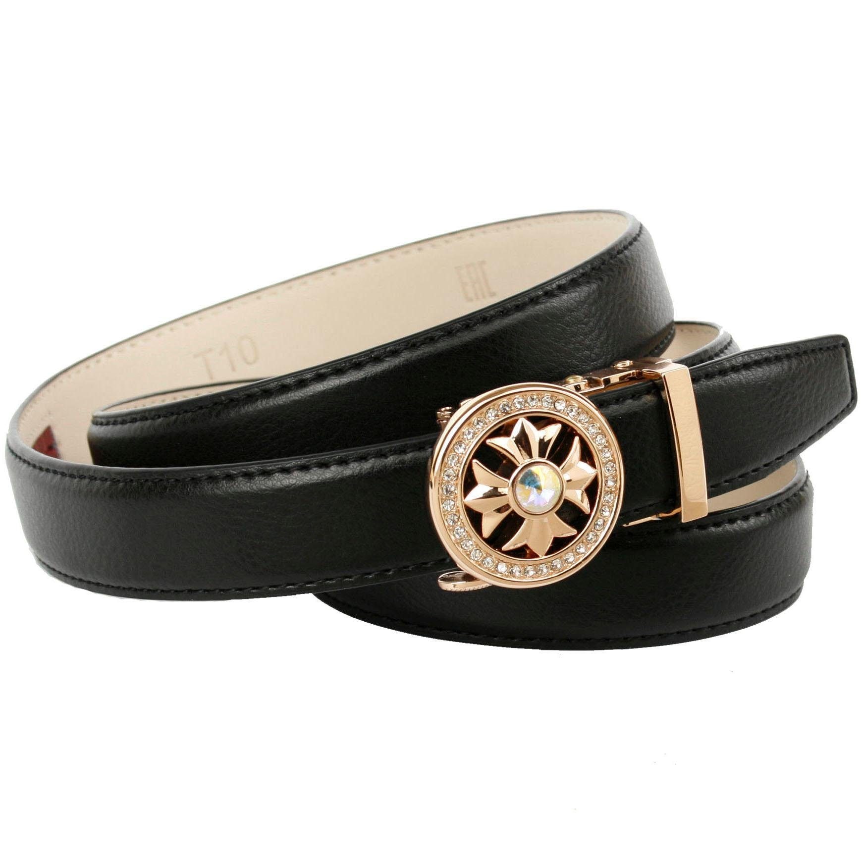 Anthoni Crown Ledergürtel, in schmaler Online Schließe im OTTO Shop Form, runde bestellen
