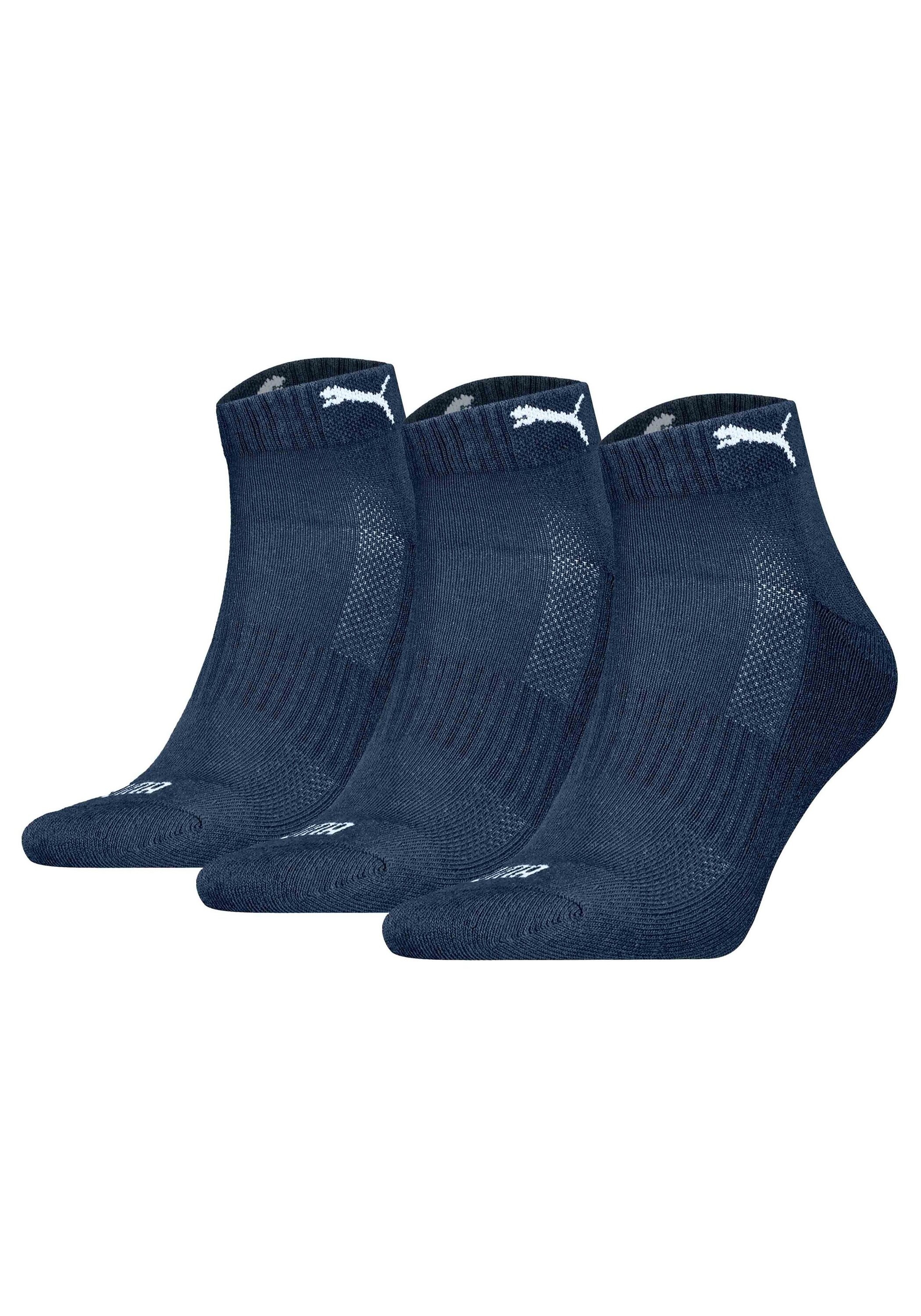 PUMA Kurzsocken »Socken Cushioned Quarter 3P 3er Pack«