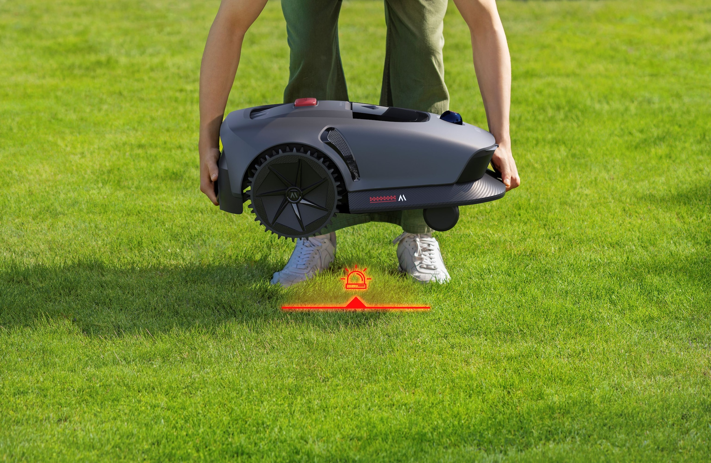 Mova Rasenmähroboter »»MOVA 600 Kit« Inkl. 5.Ah Zusatzakku und Ersatzklingen« mit Ladestation und umfangreichem Zubehör,   Schnitthöhe (2-6 cm)