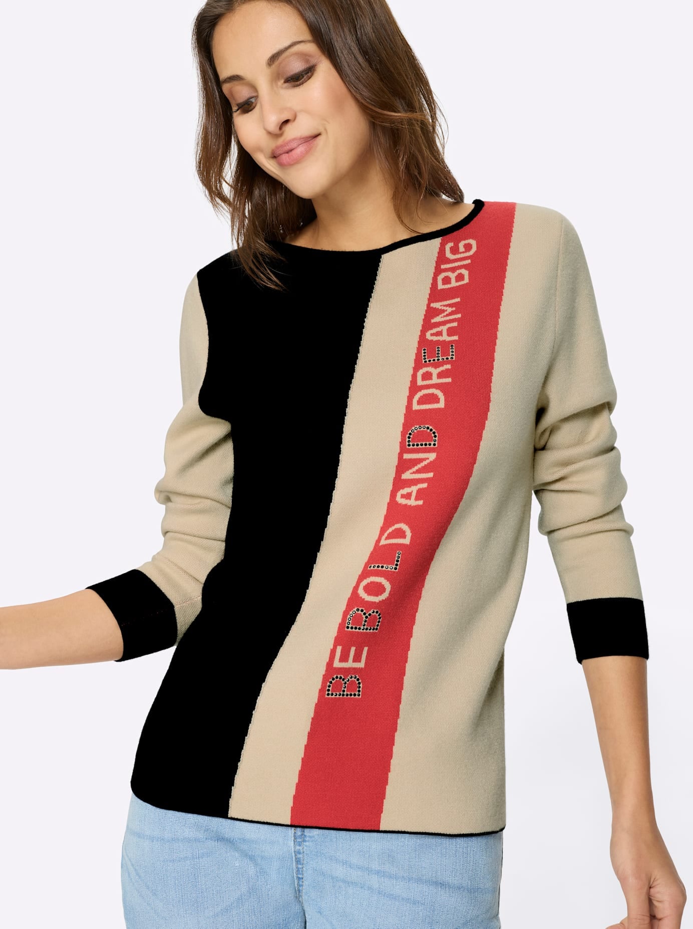 Inspirationen Strickpullover »Langarm-Pullover«