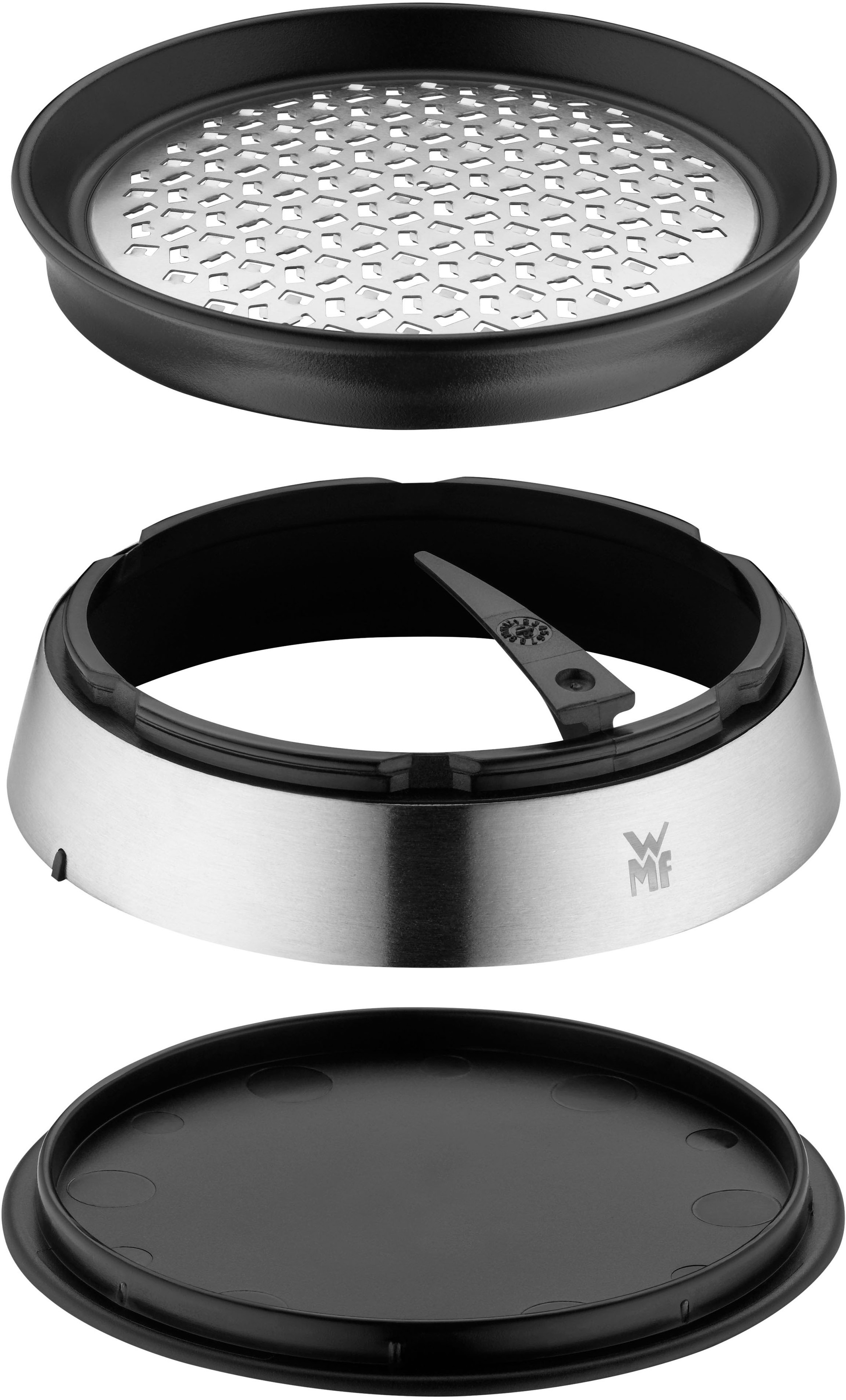 WMF Ingwerreibe »Balance, 3-teilig« Cromargan Edelstahl rostfrei, Drehaufsatz, Auffangbehälter
