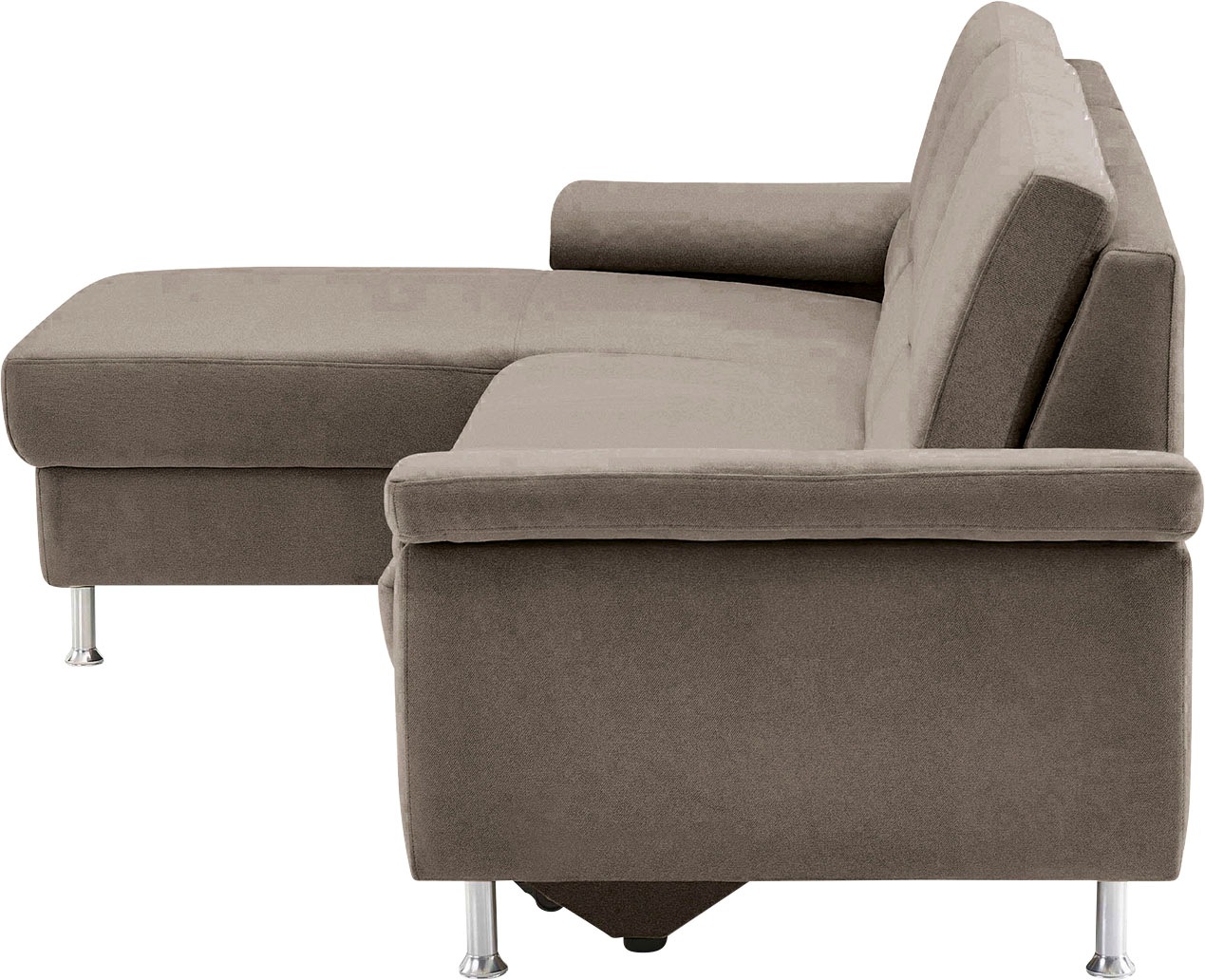 CALIZZA INTERIORS Ecksofa »Onyx L-Form«, Recamiere links oder rechts, wahlweise mit Bettfunktion, Breite 270 cm