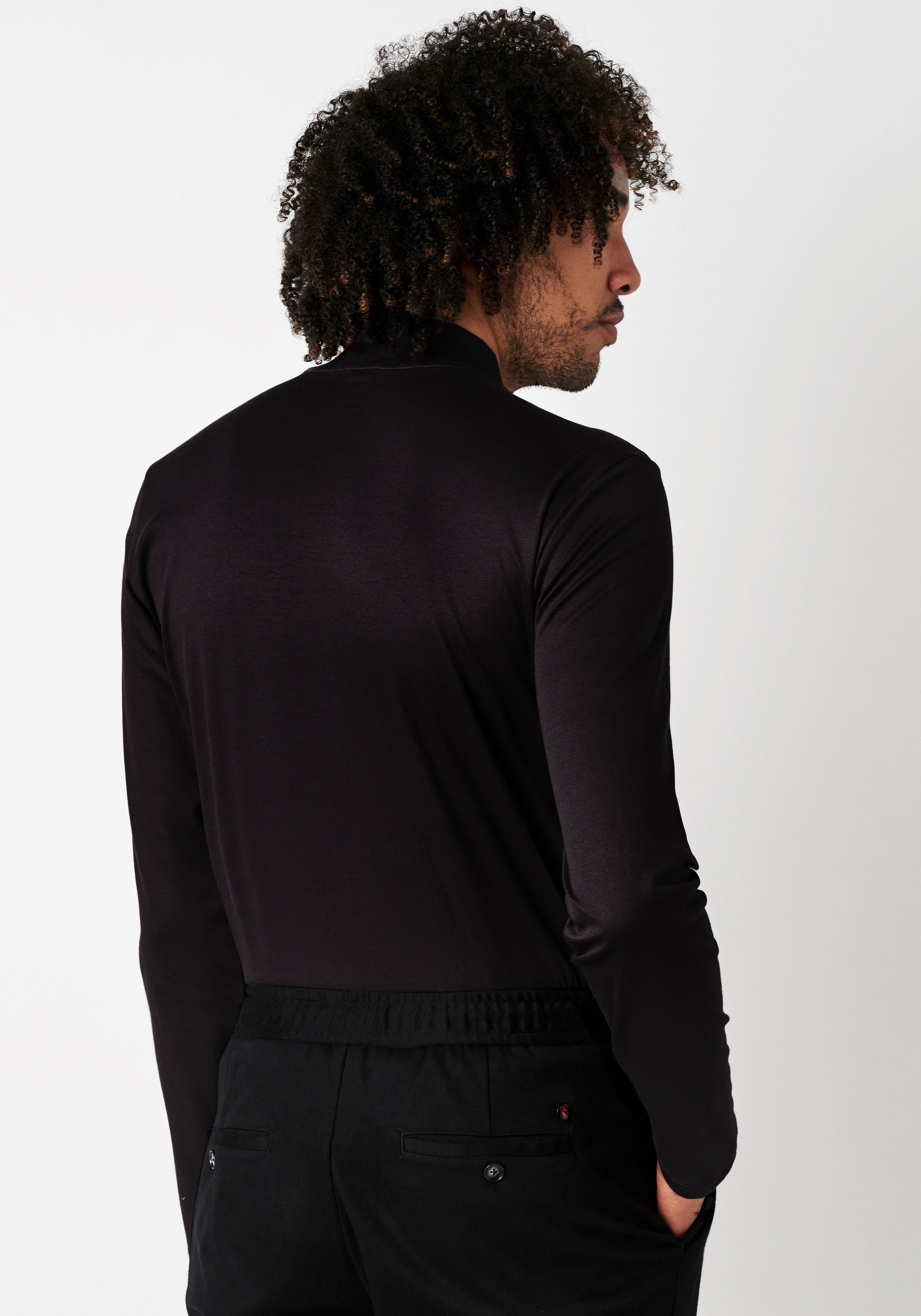 DESOTO Rollkragenshirt »Jersey Rollkragenshirt langarm«, Stretch-Qualität