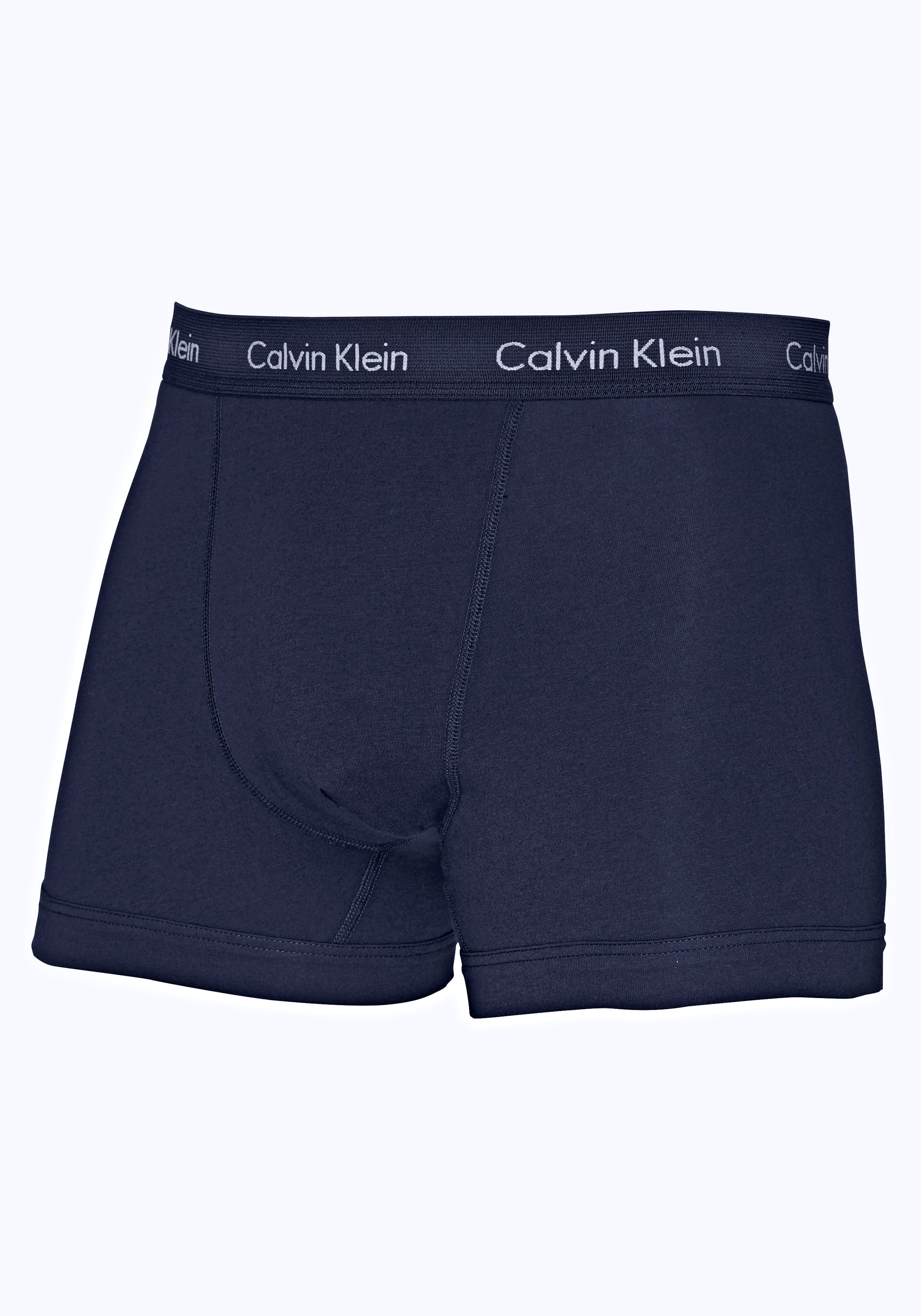 Calvin Klein Underwear Boxer, (3 St.), in blautönen mit Logo-Elastikbund