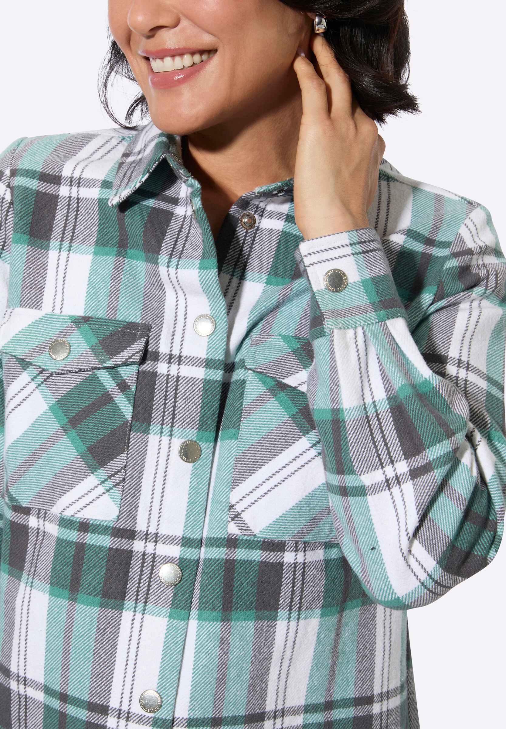 Witt Blusenblazer »Flanell-Bluse Flanellbluse im Karomuster«