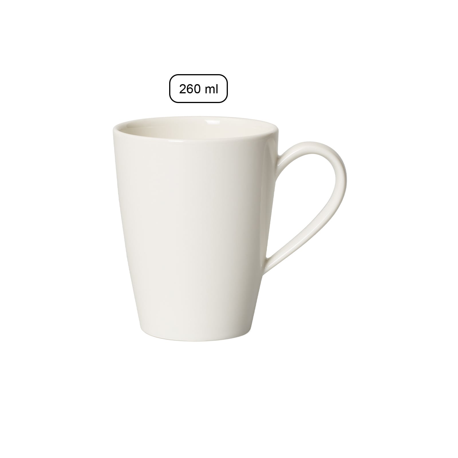 vivo Villeroy & Boch Group Becher »Kaffeebecher Basic White 260 ml 6er Set weiß«