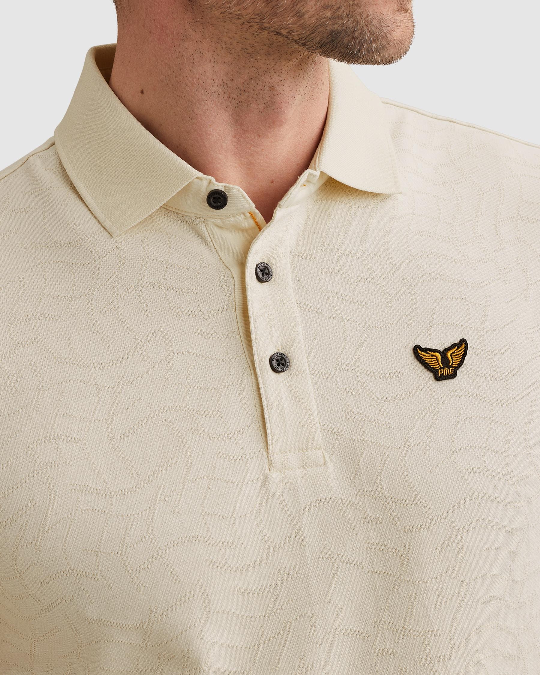 PME LEGEND Poloshirt »Short sleeve polo jersey jacquard« mit Logo Stickerei