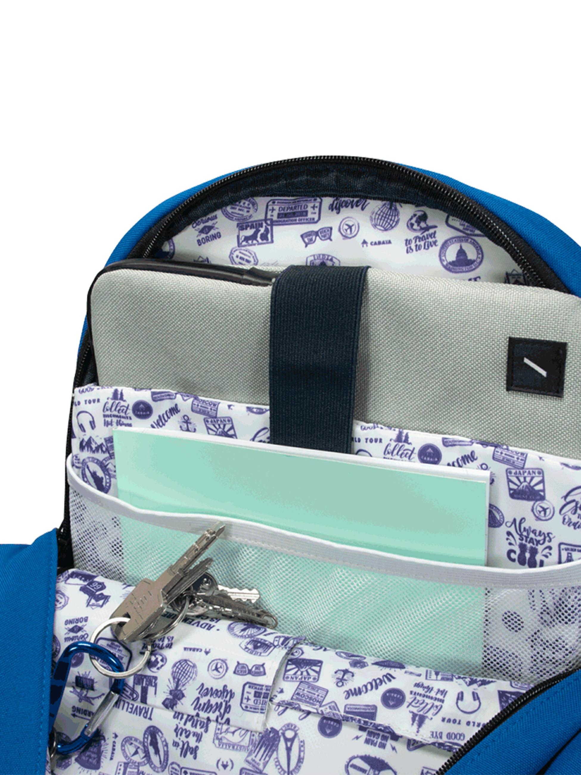 CABAIA Tagesrucksack »Tagesrucksack Old School M Recycled«, Cityrucksack mit austauschbaren Vordertaschen